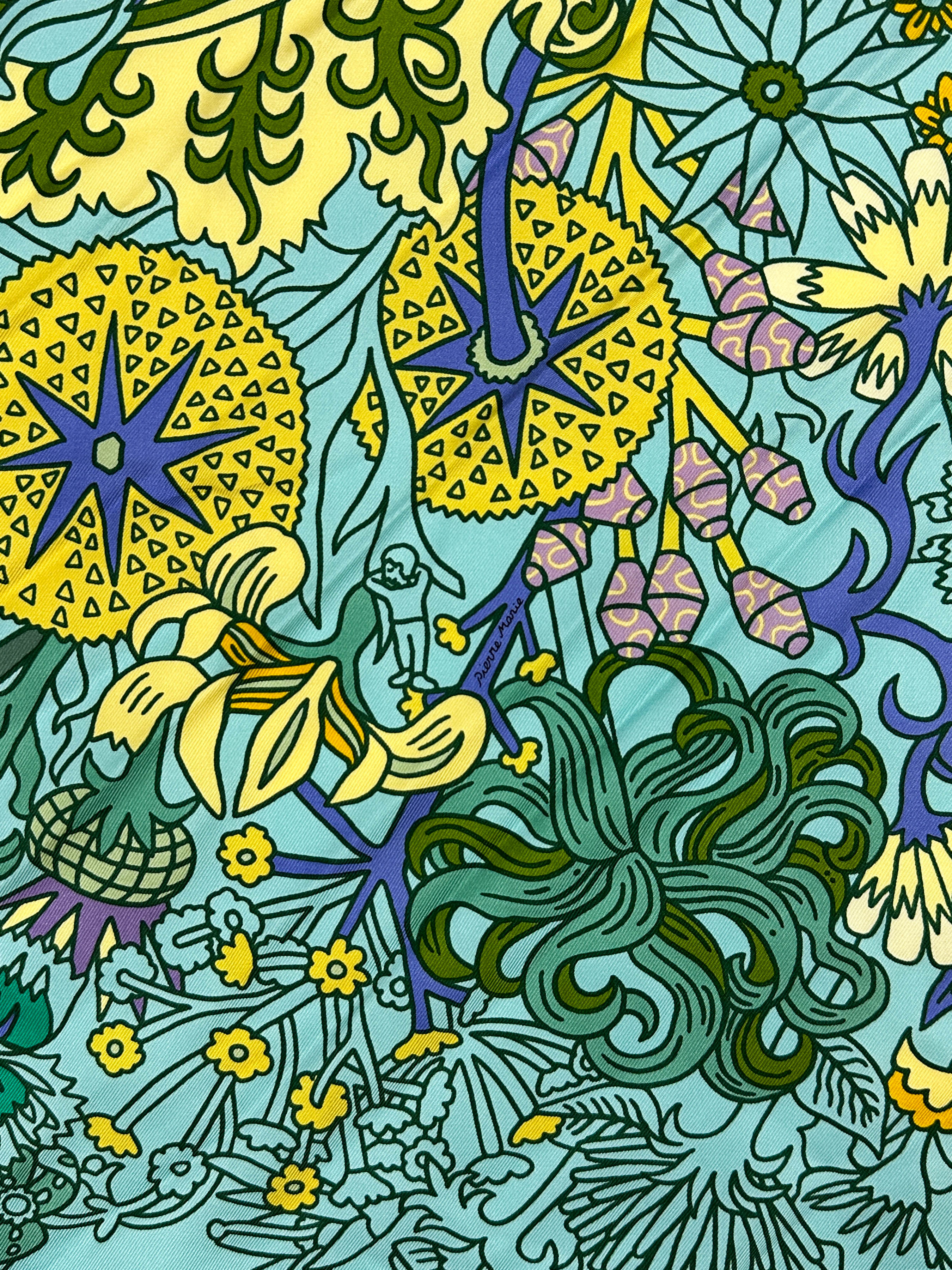 Hermès Cache Cache Fleuri 90