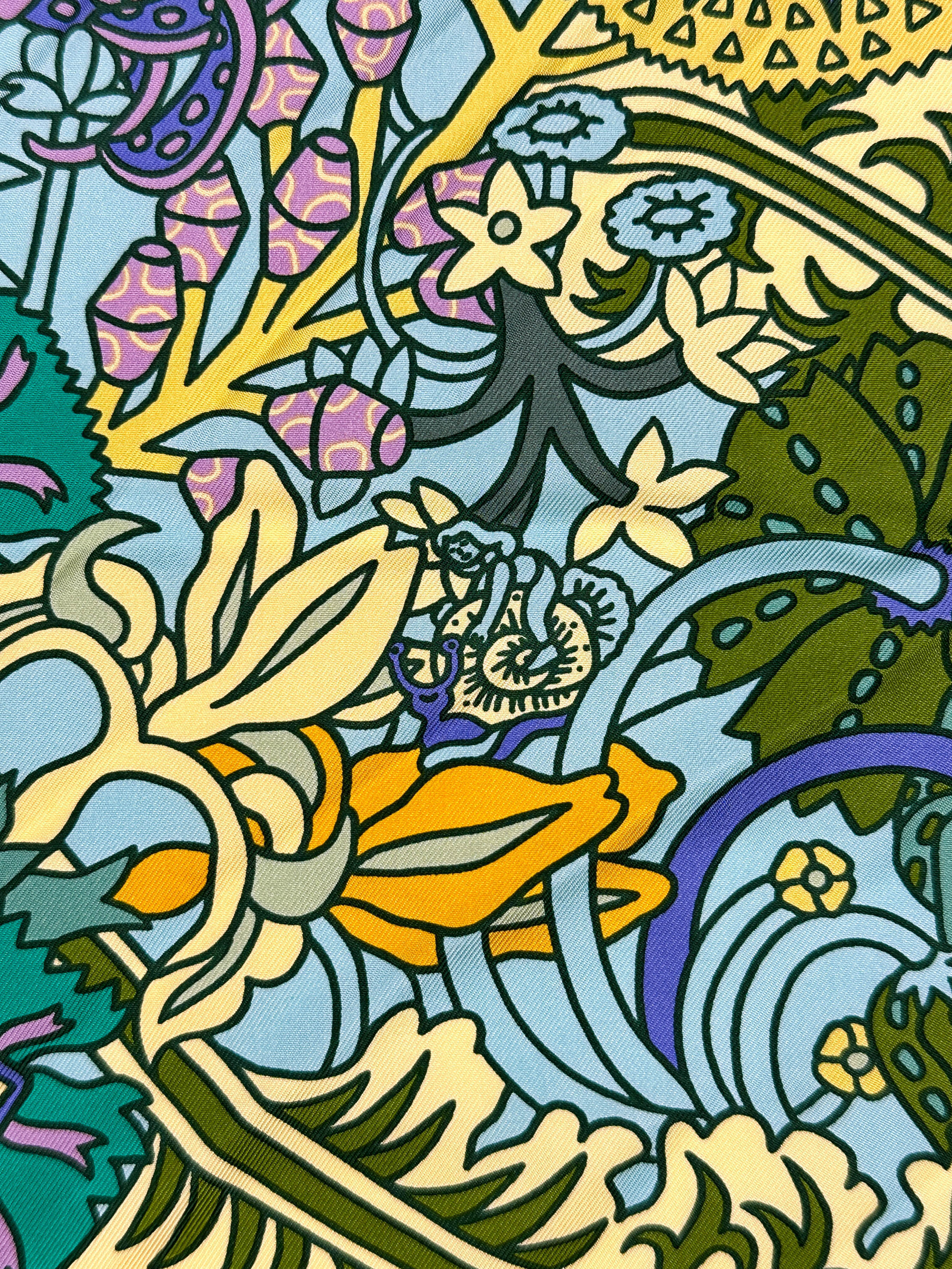 Hermès Cache Cache Fleuri 90