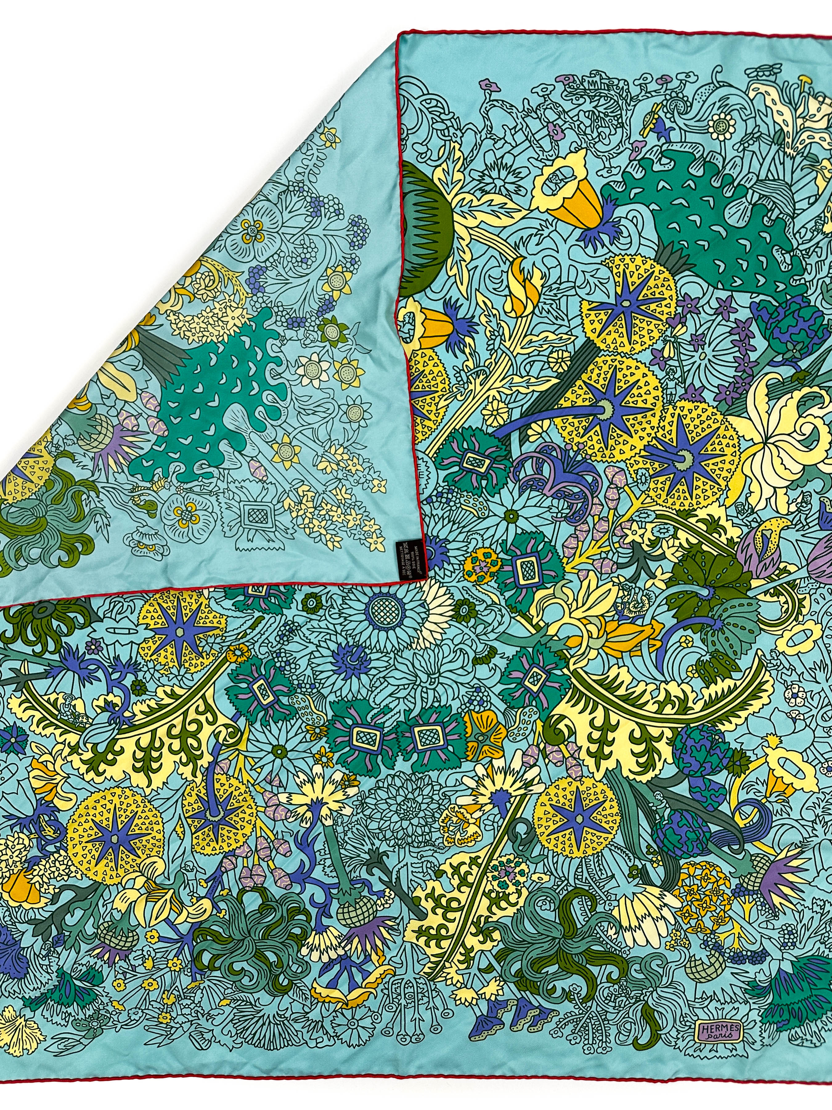 Hermès Cache Cache Fleuri 90