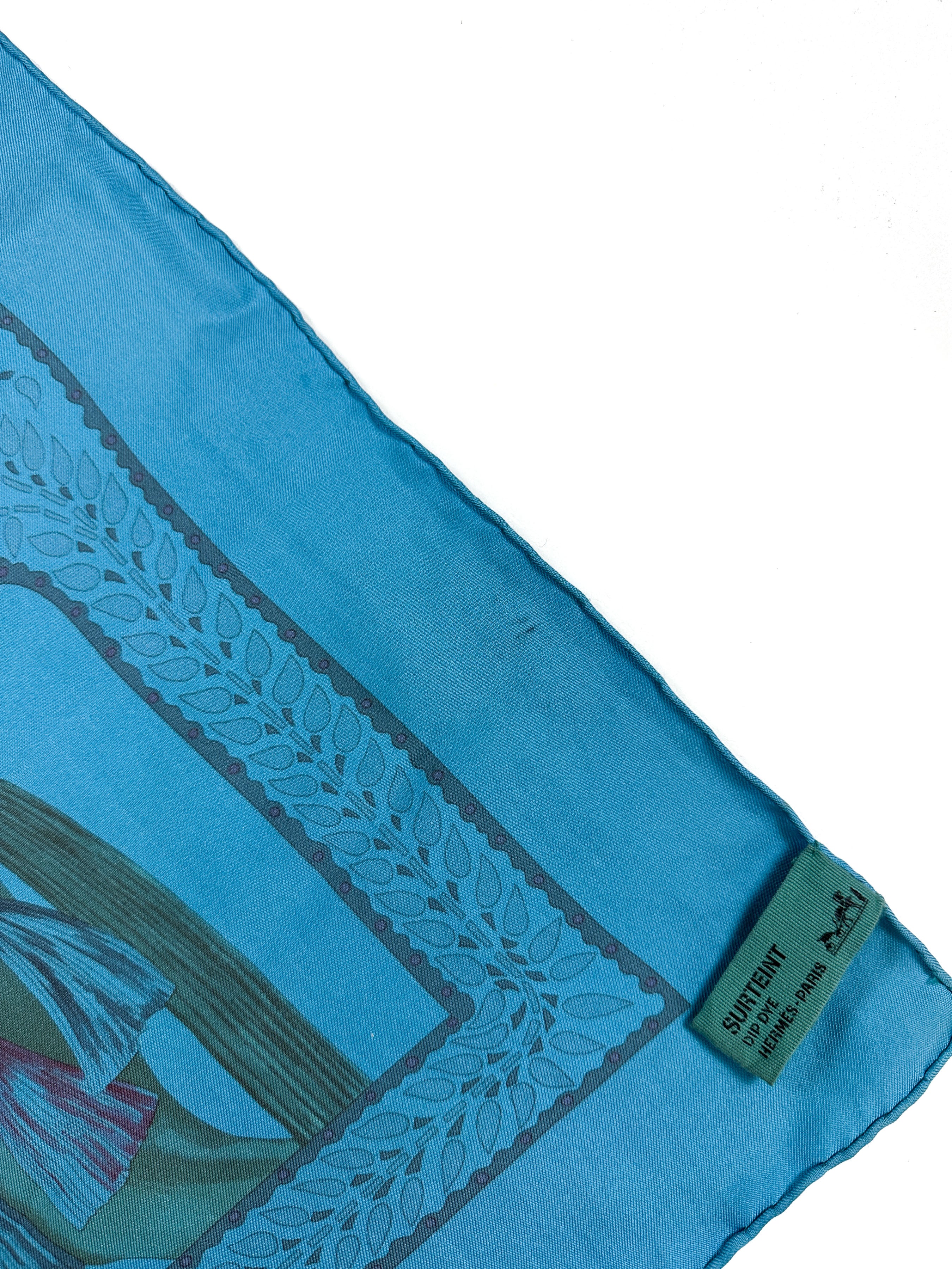 Hermès La Danse du Cheval Marwari Dip-Dye 90
