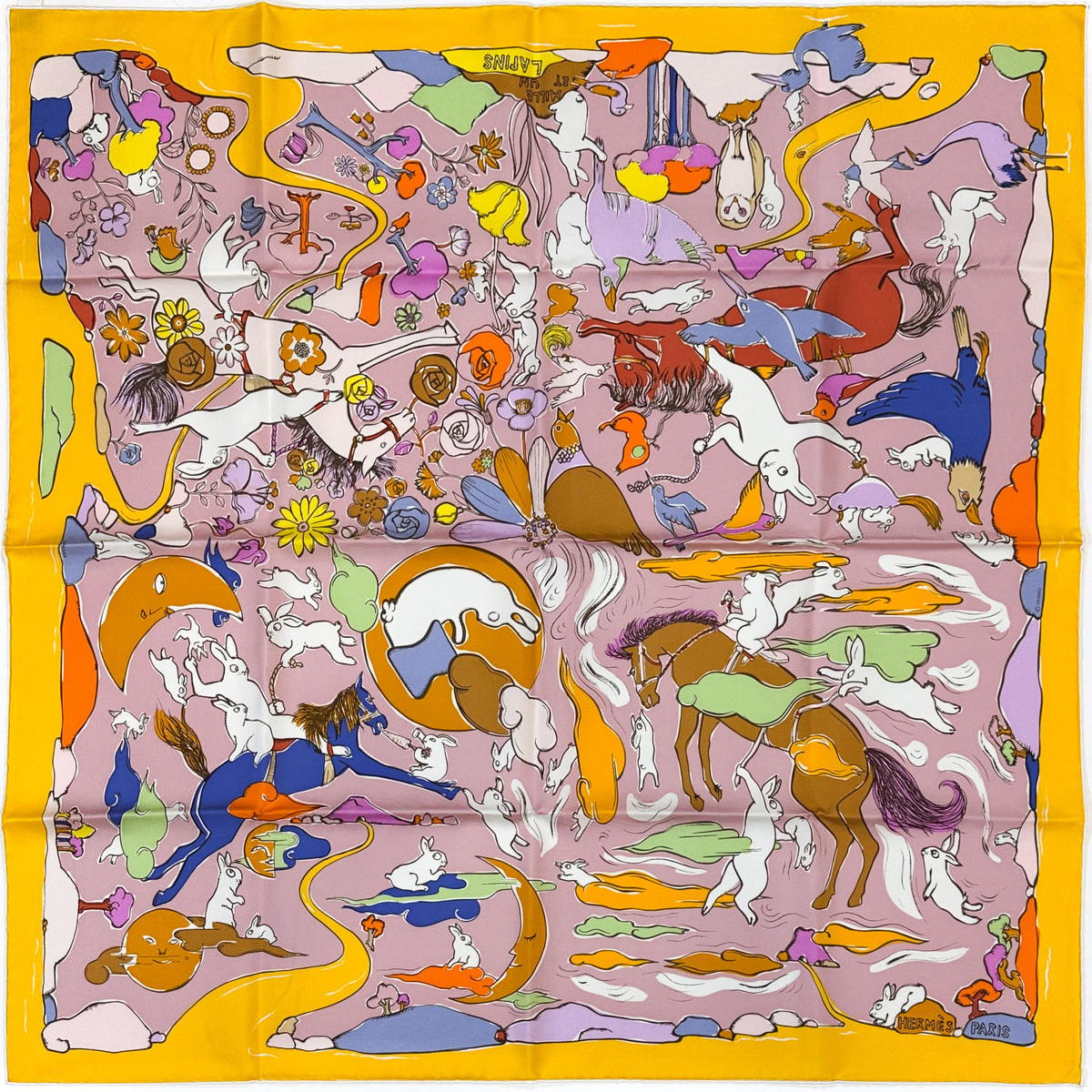 Hermès Mille et Un Lapins 90