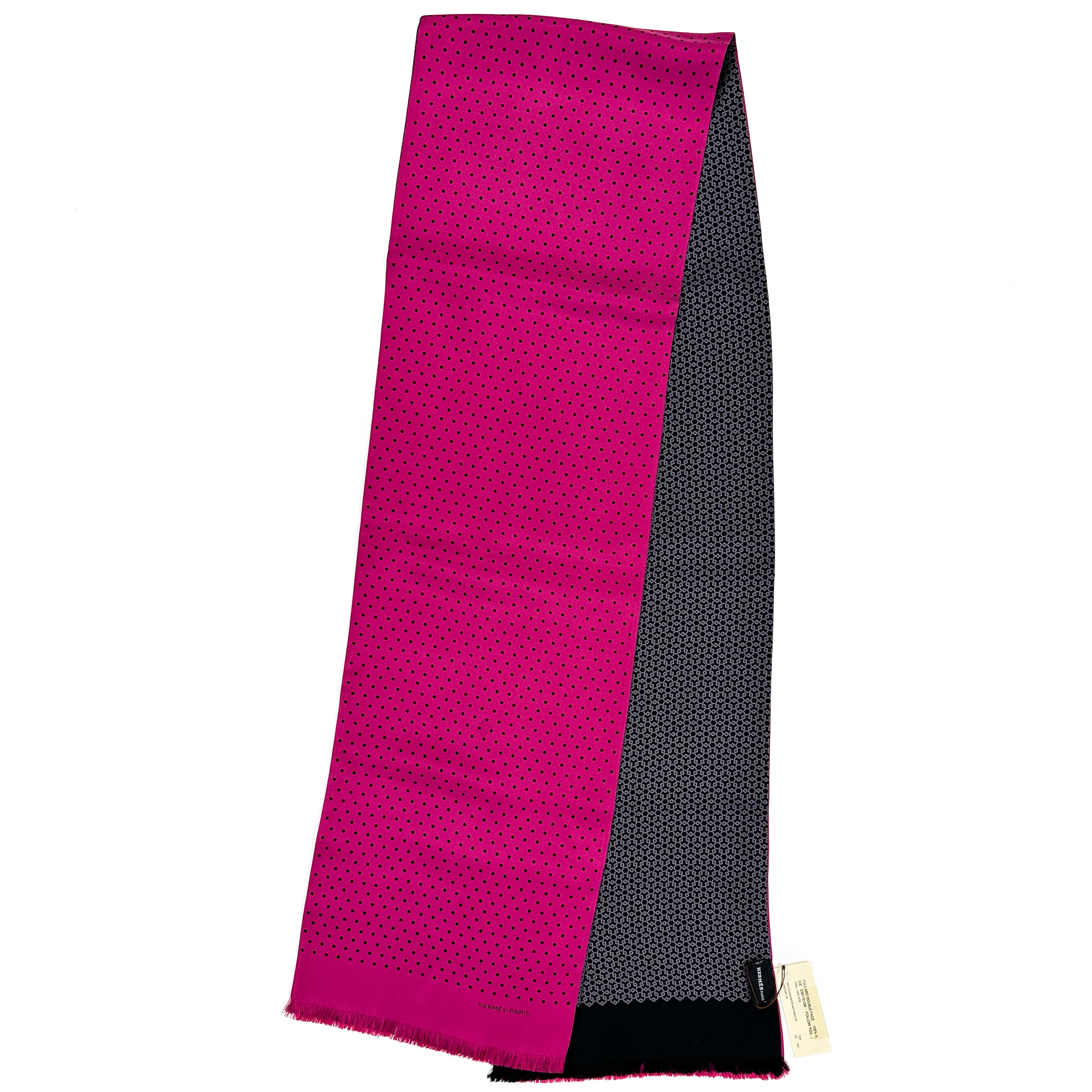 Hermès Follow You Tuxedo Shawl
