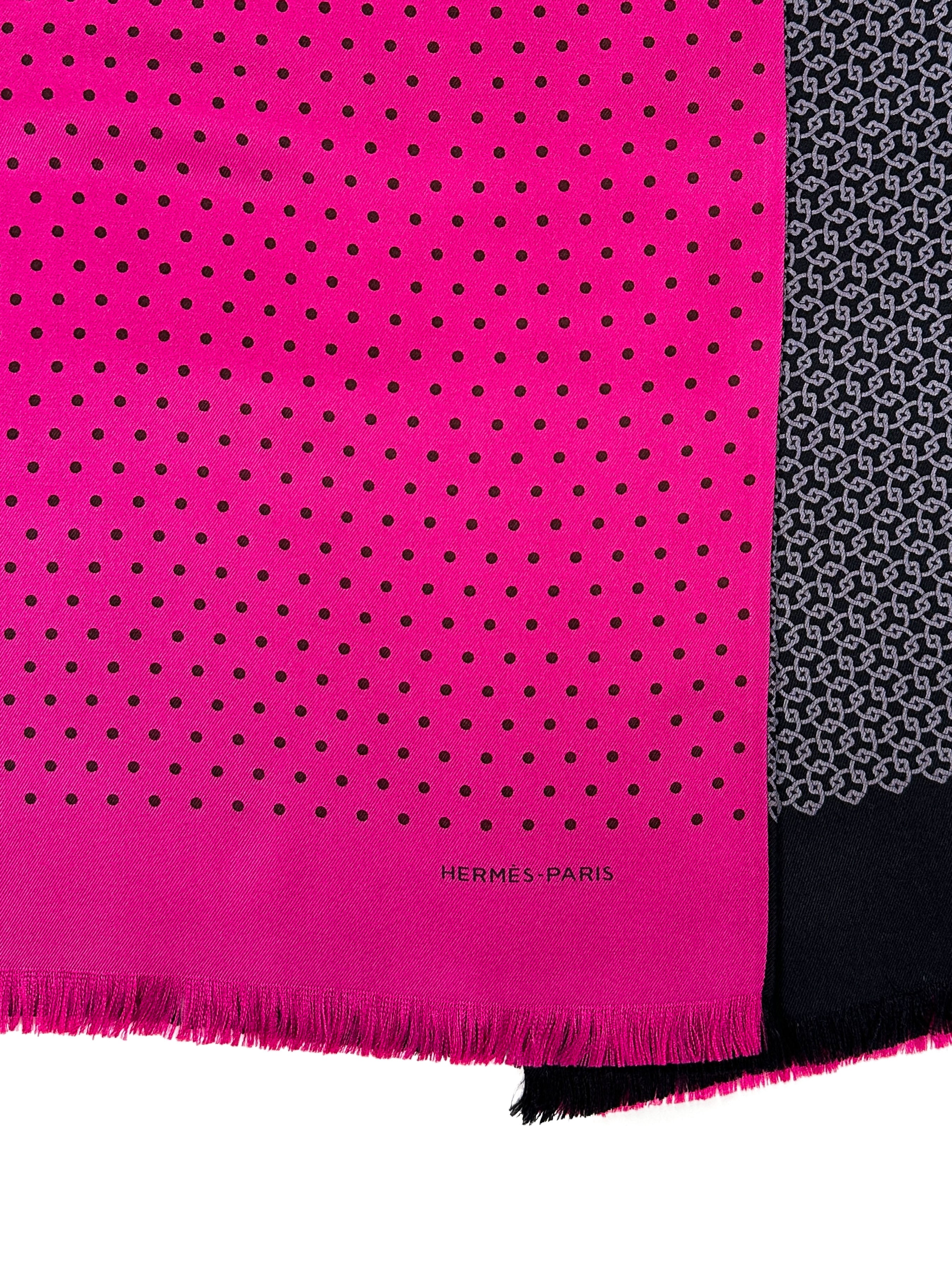 Hermès Follow You Tuxedo Shawl