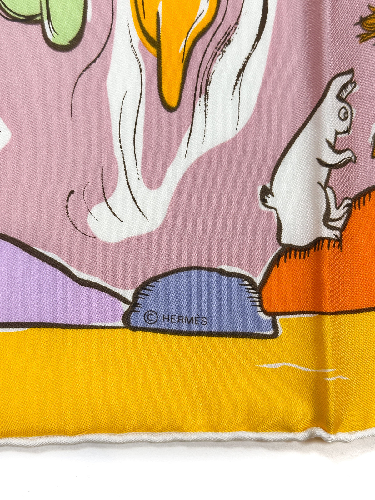 Hermès Mille et Un Lapins 90