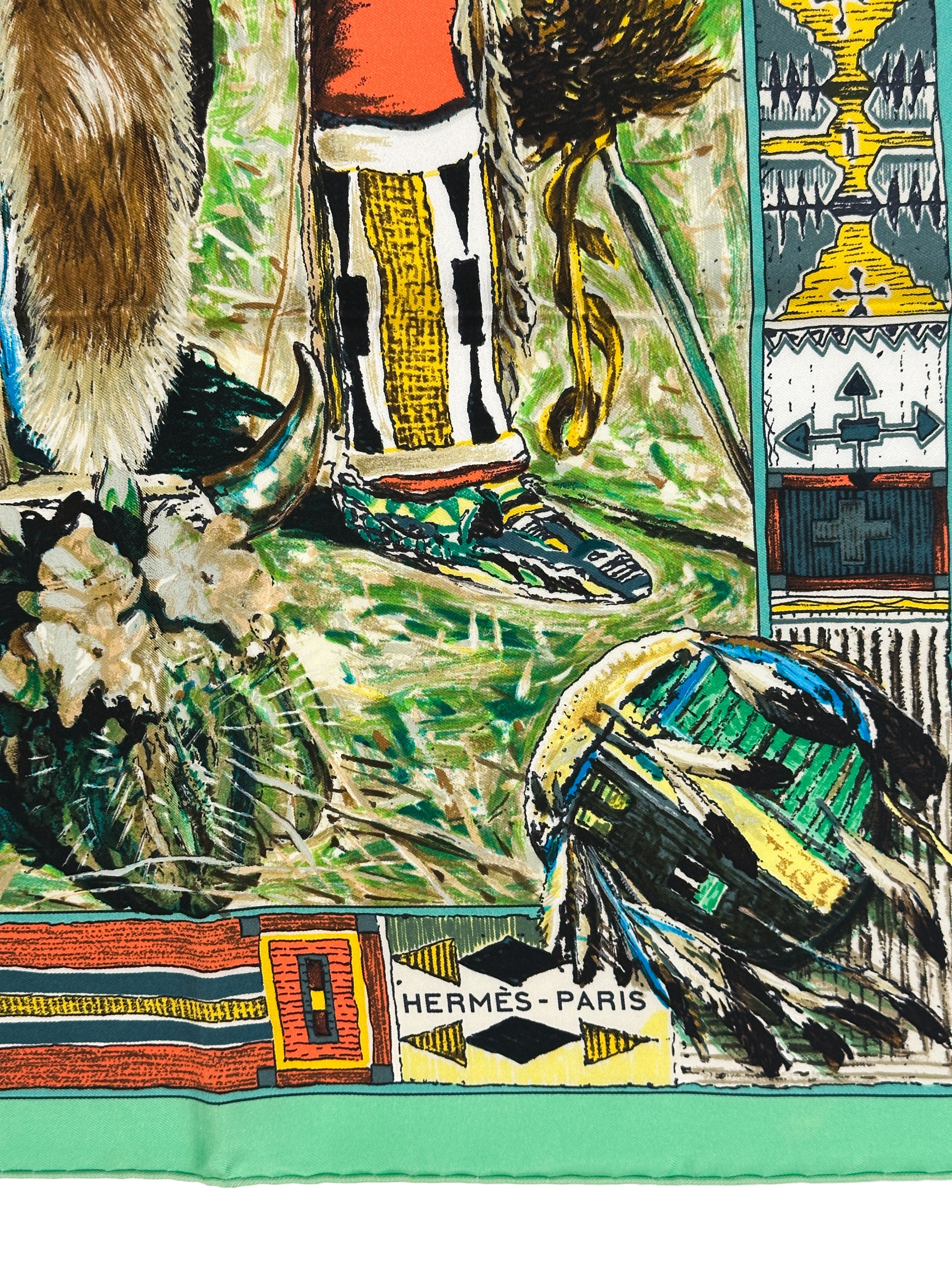 Hermès Les Plumes de L'Ouest (Les Cheyennes) 90
