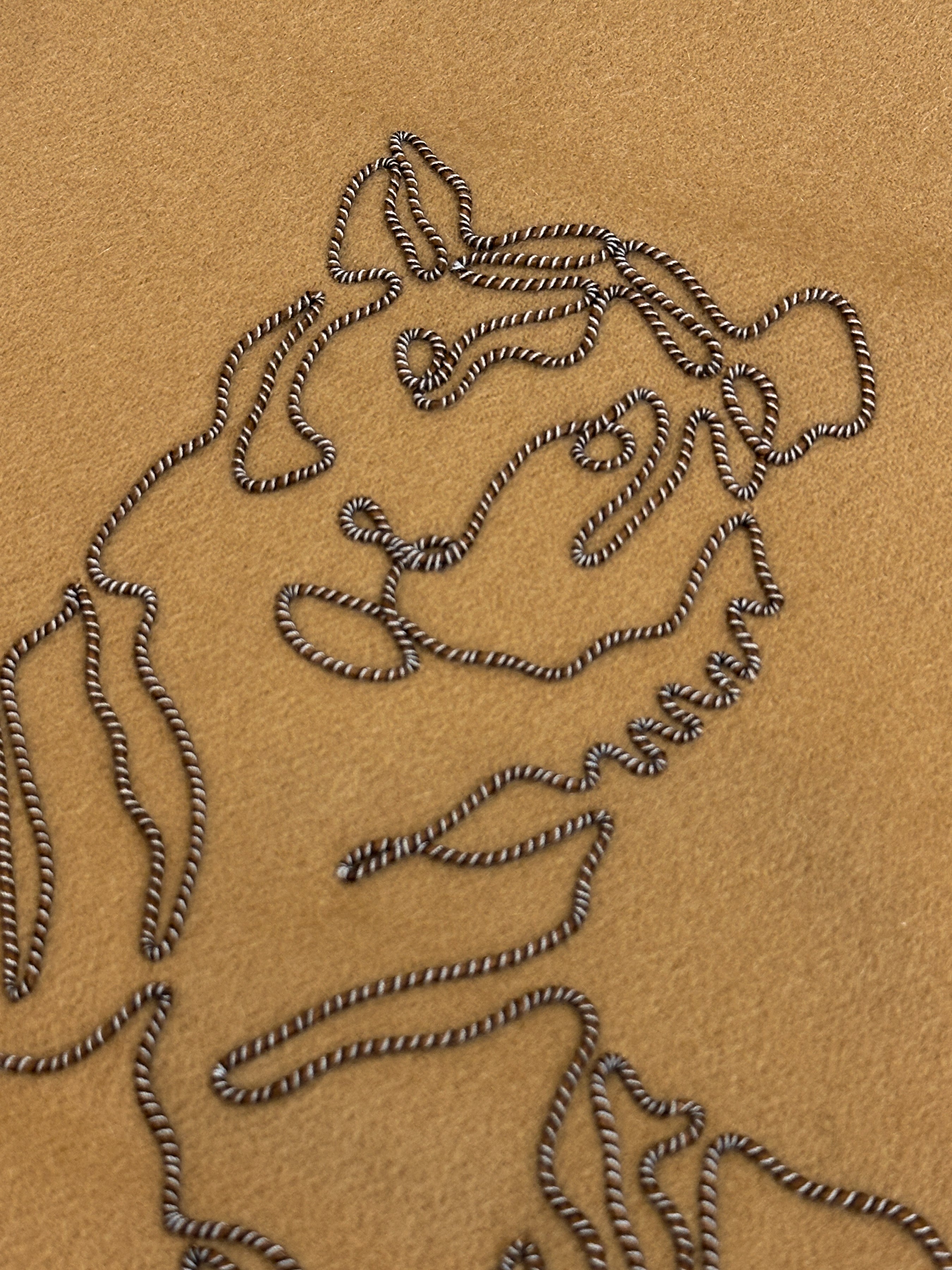 Hermès Tiger Royal Brode Cashmere Muffler