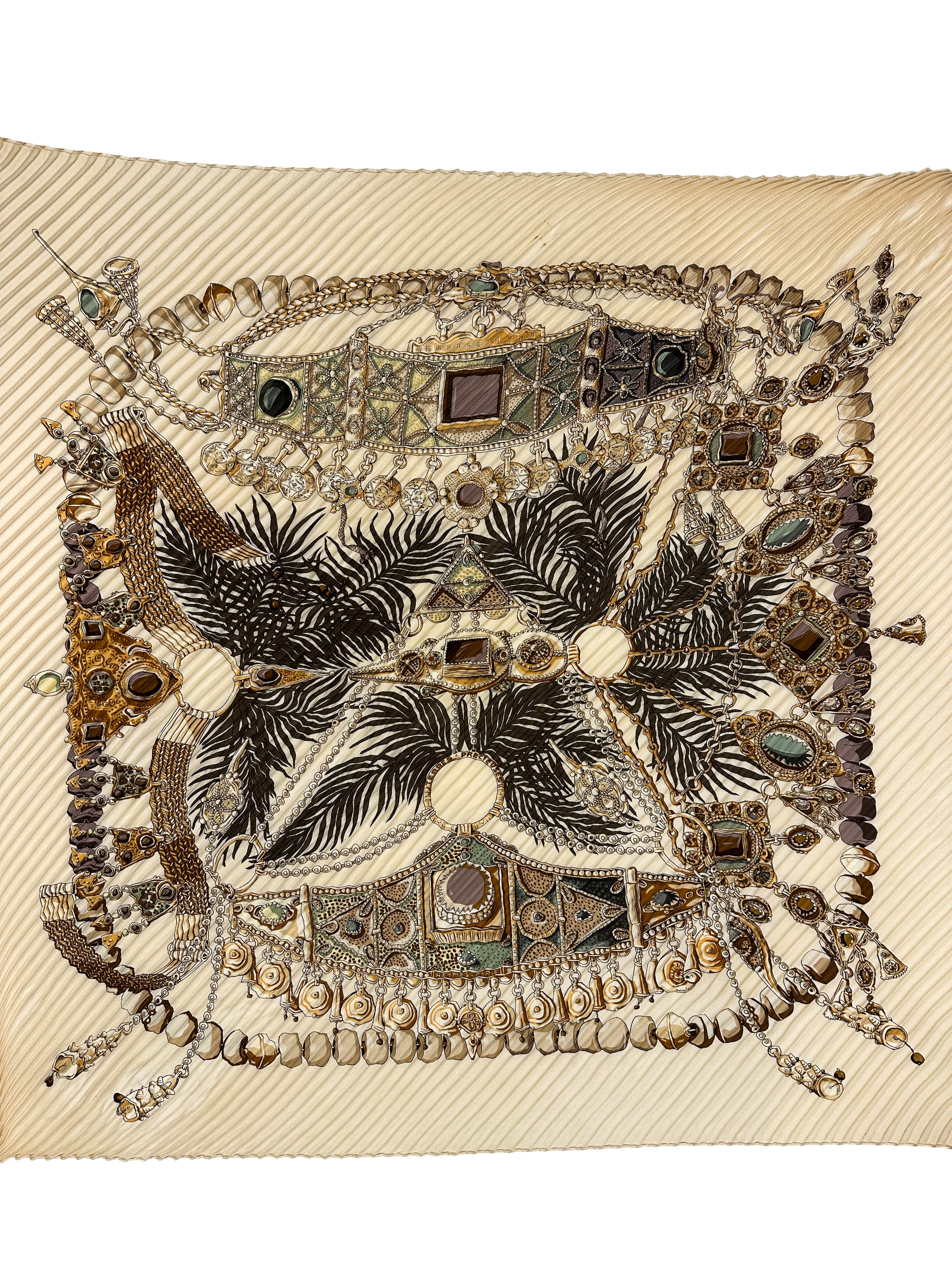 Hermès Terres Précieuses Plissé 90