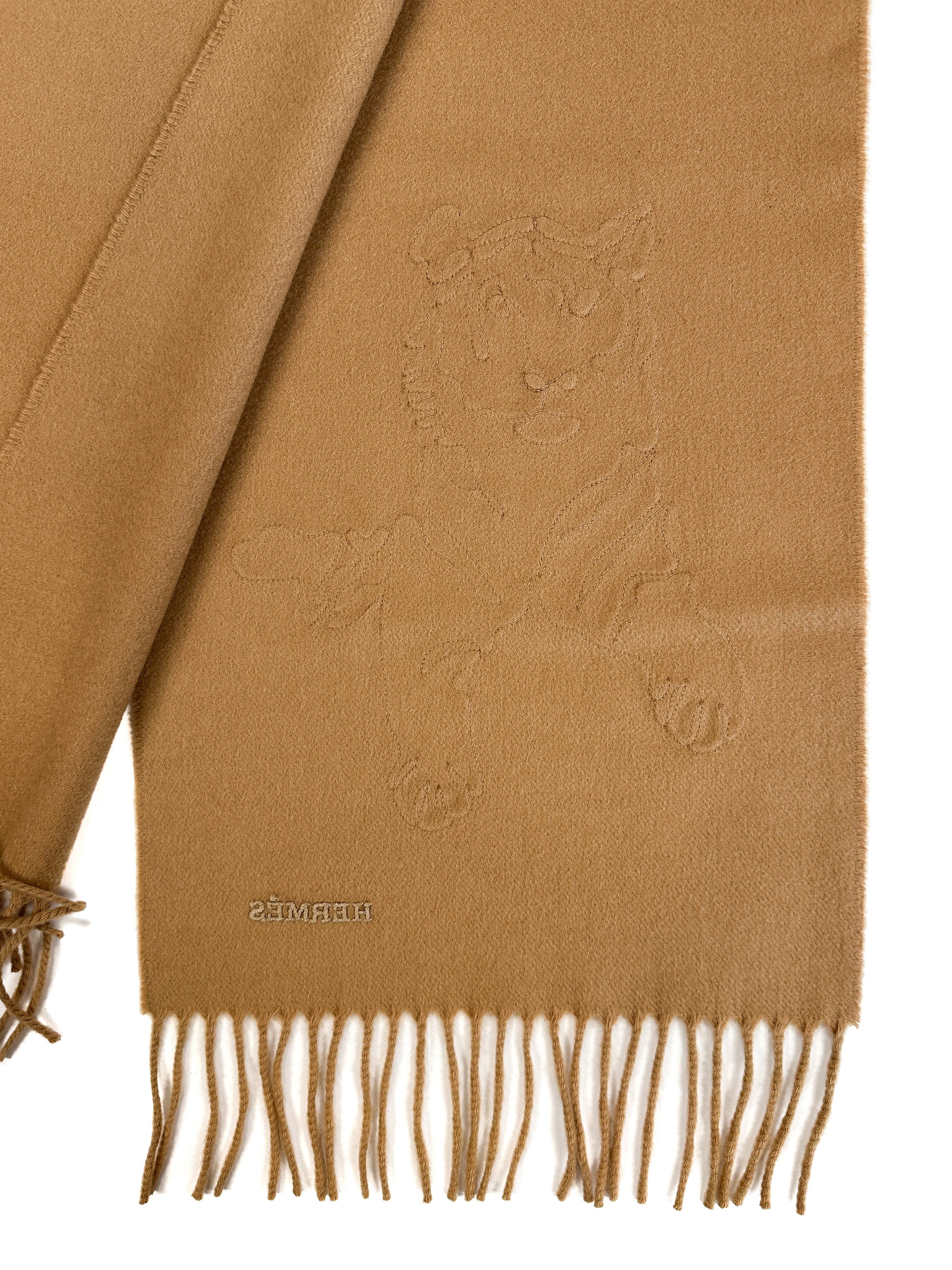 Hermès Tiger Royal Brode Cashmere Muffler