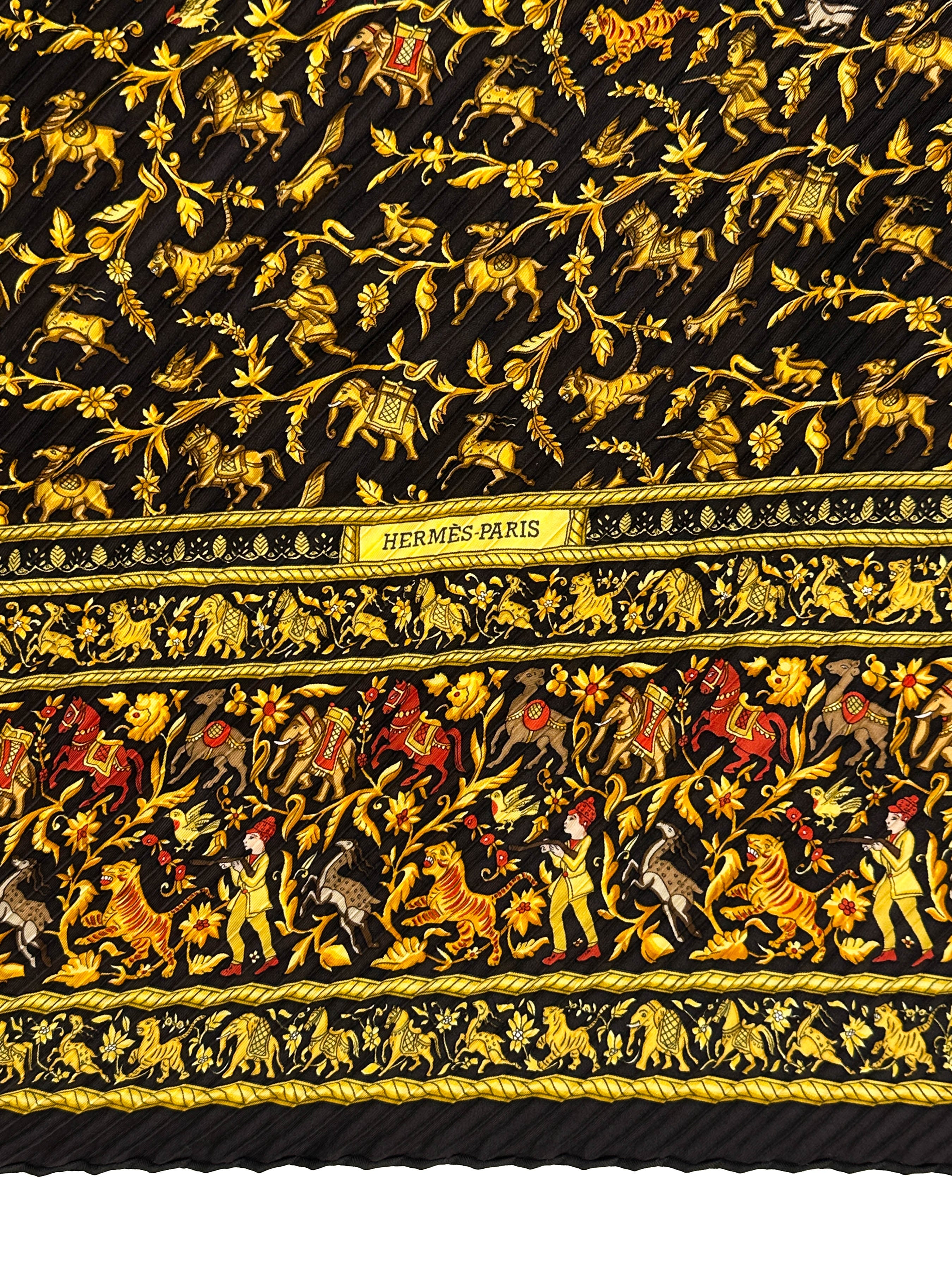 Hermès Chasse en Inde Plissé 90