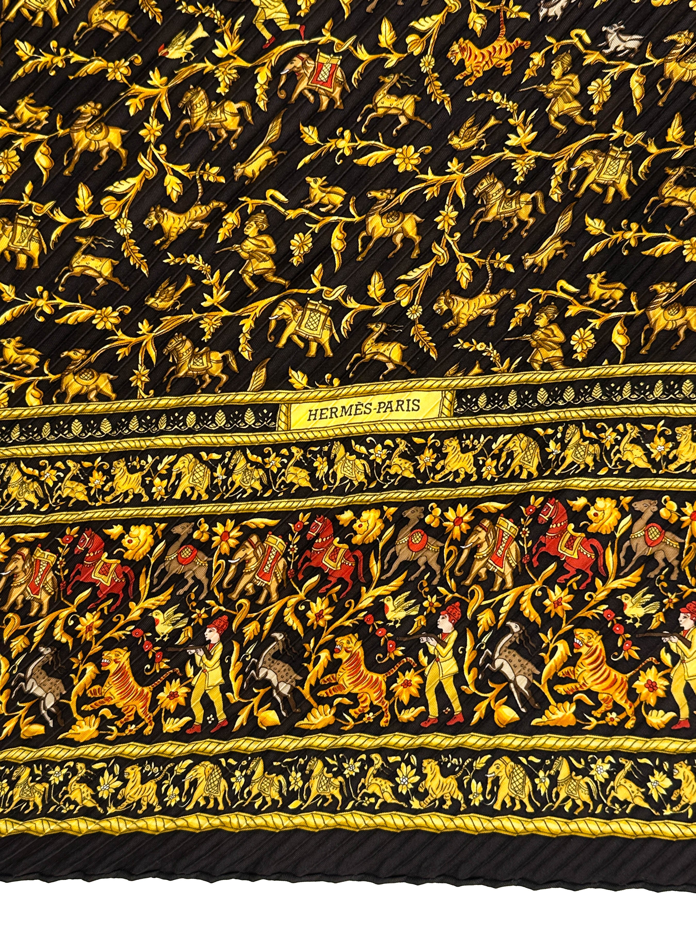 Hermès Chasse en Inde Plissé 90