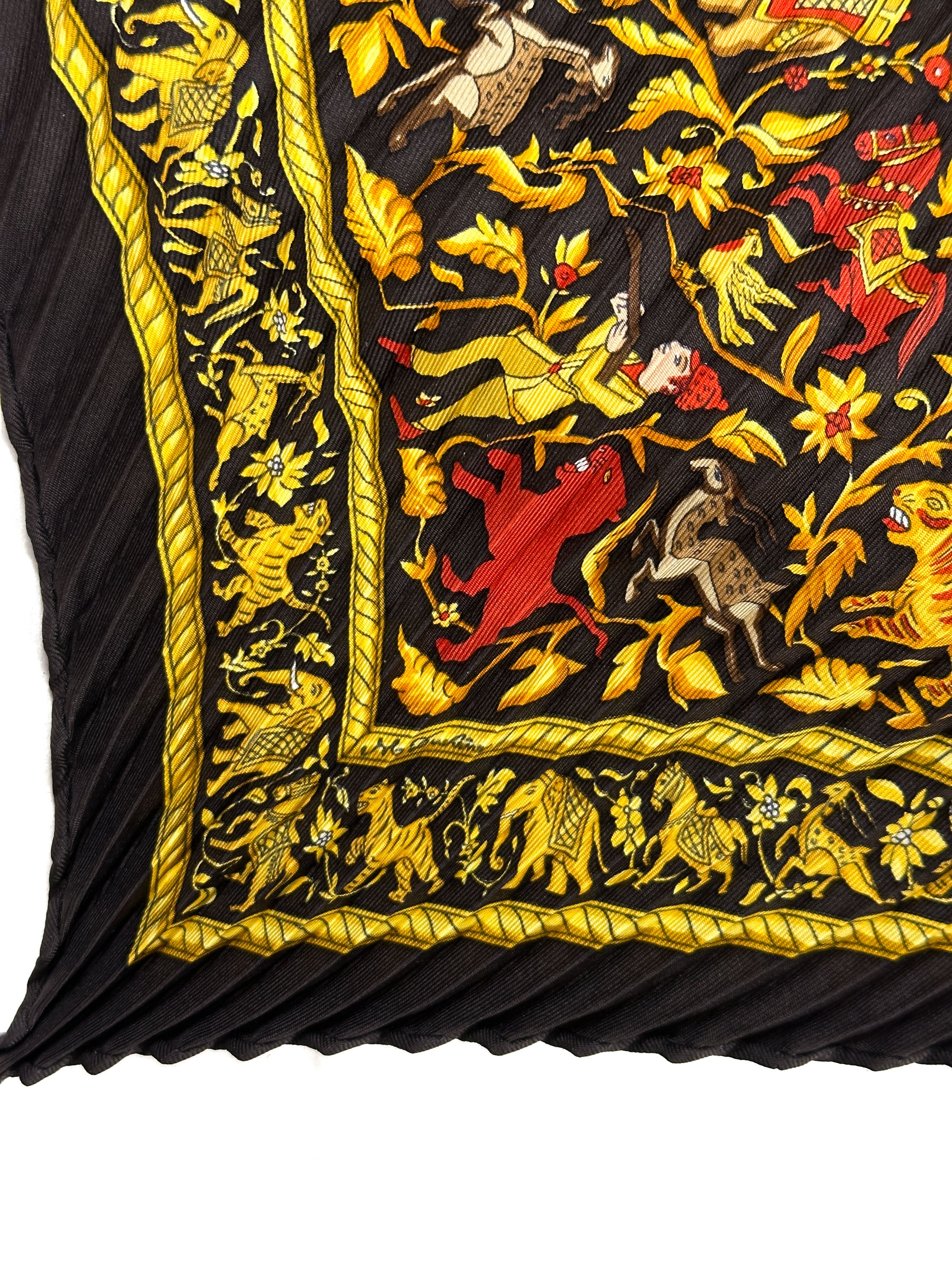 Hermès Chasse en Inde Plissé 90