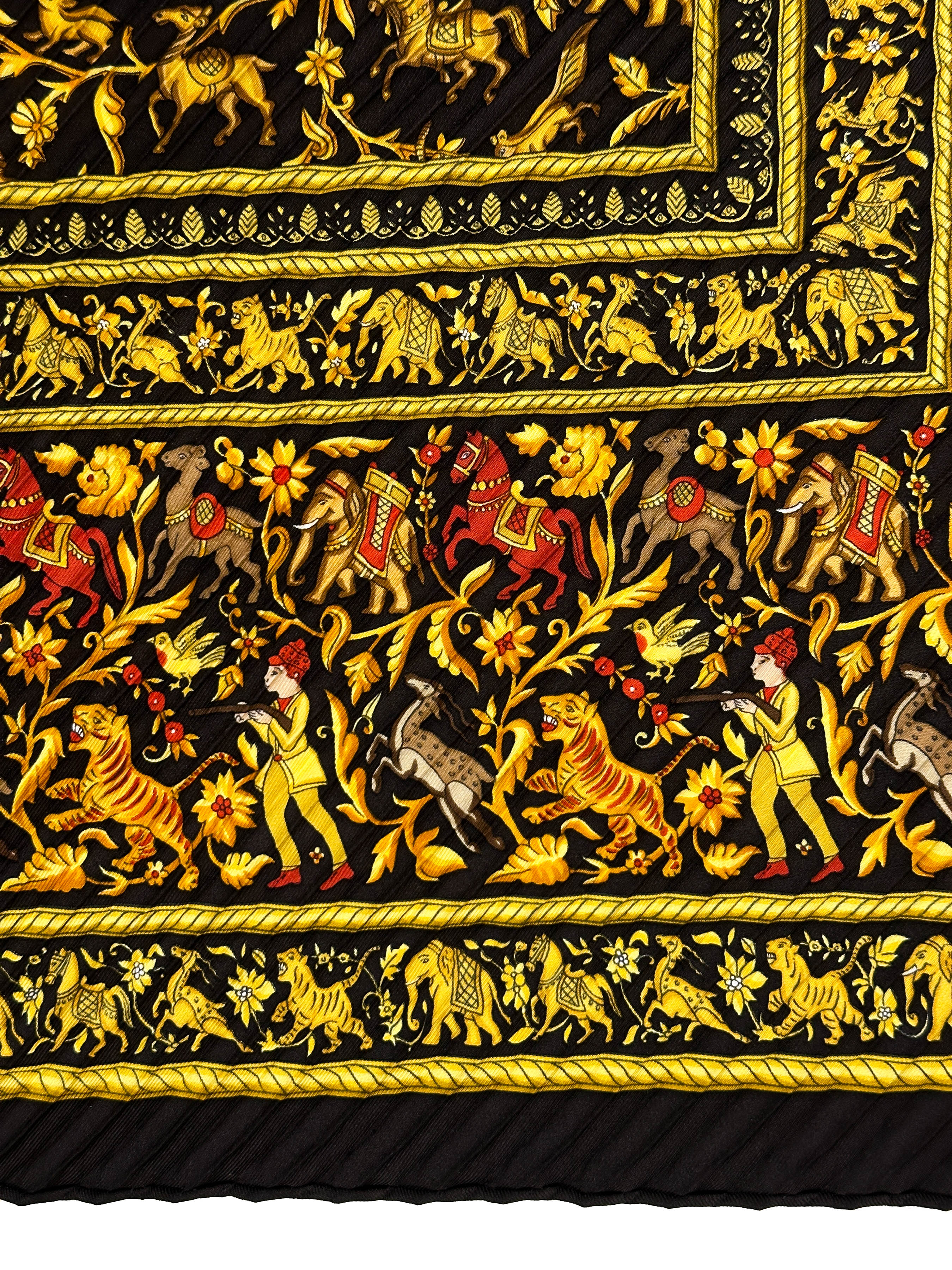 Hermès Chasse en Inde Plissé 90