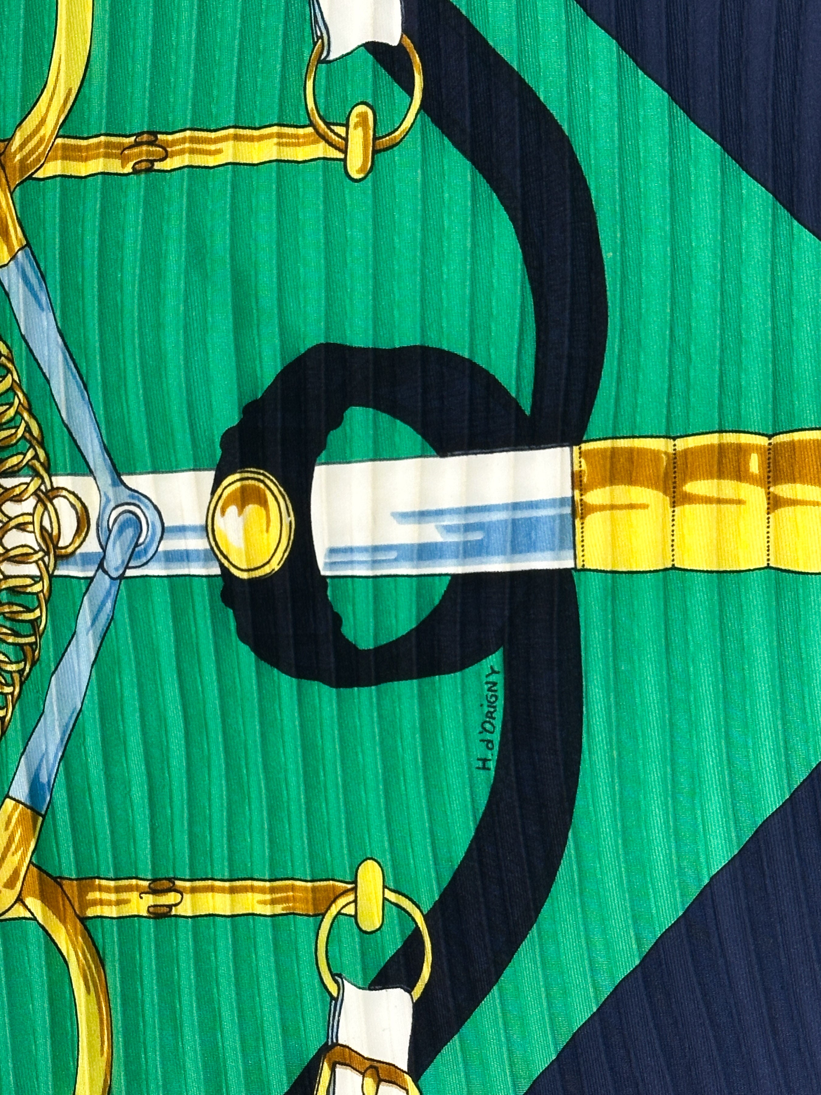 Hermès Eperon d'Or Plissé 90