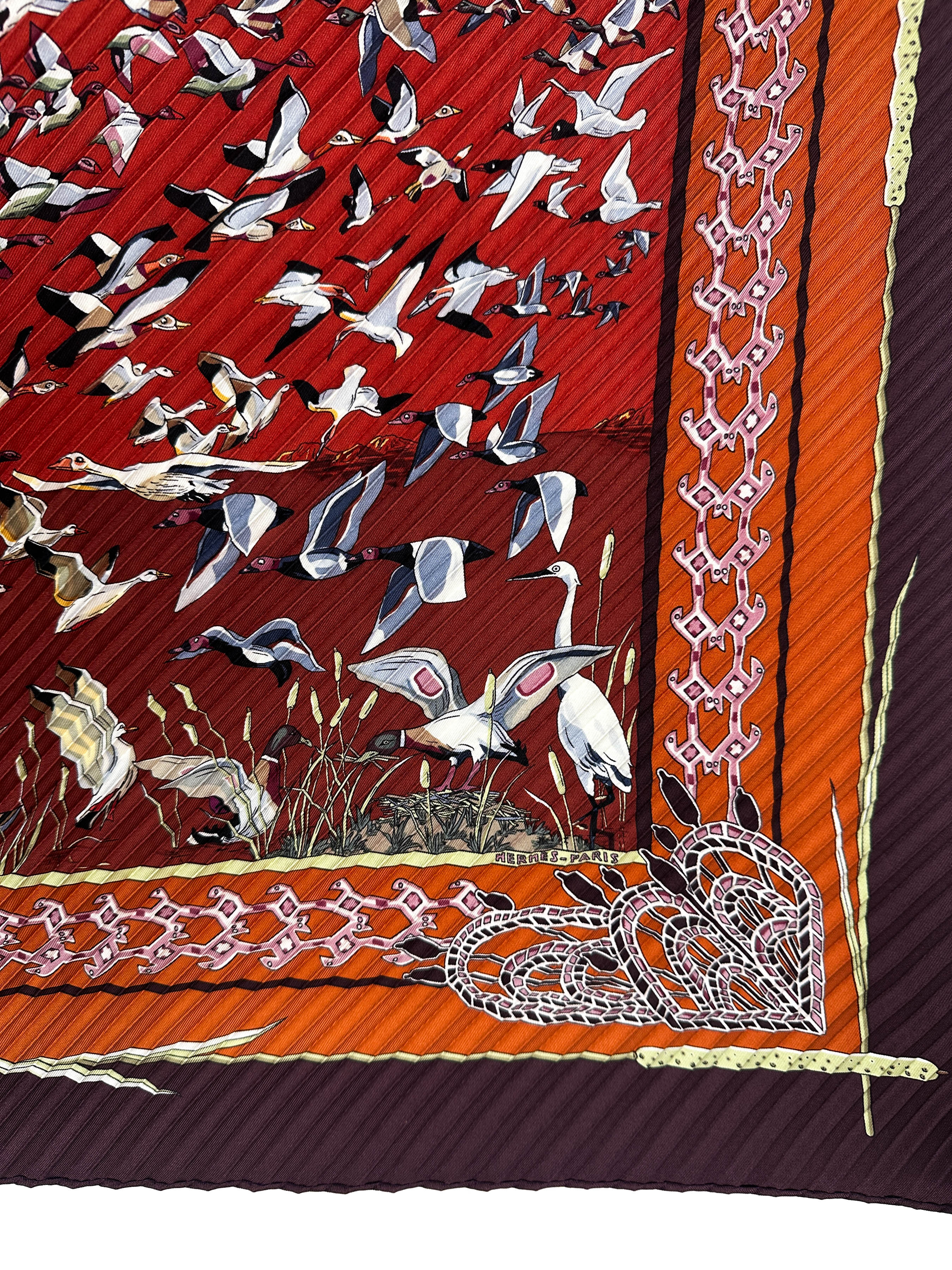 Hermès Libres Comme L'Air Plissé 90