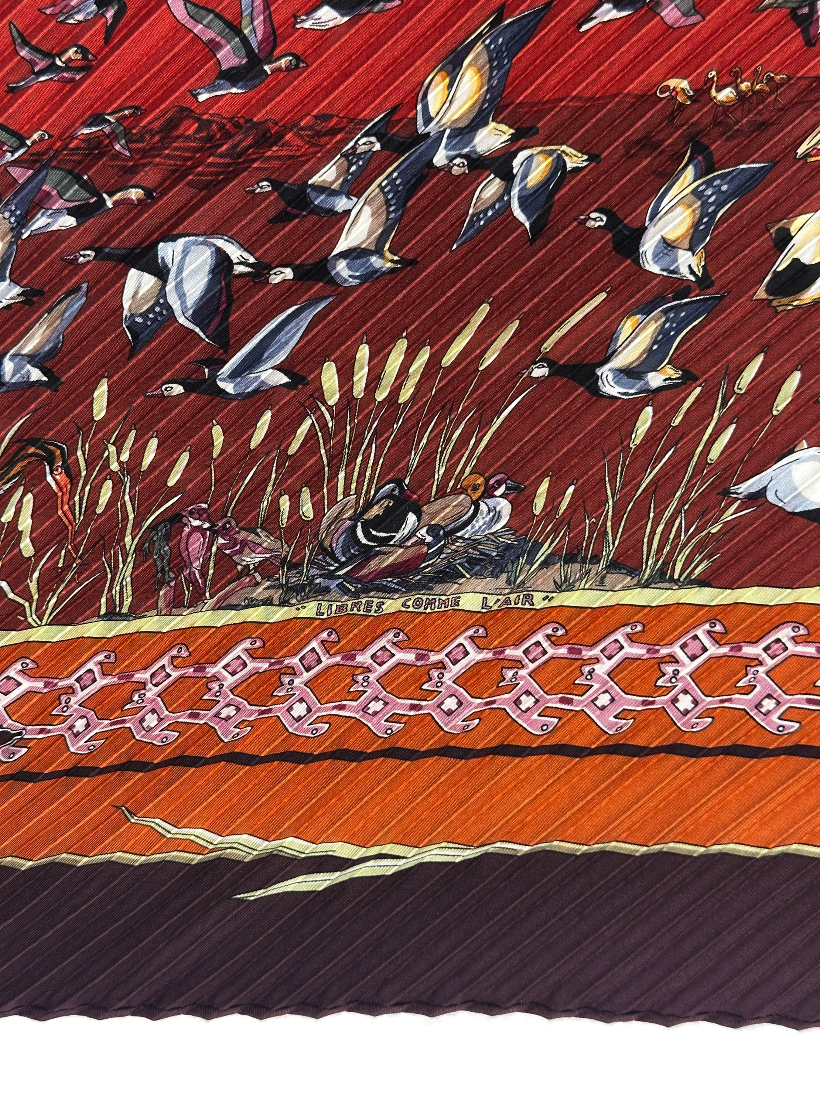 Hermès Libres Comme L'Air Plissé 90