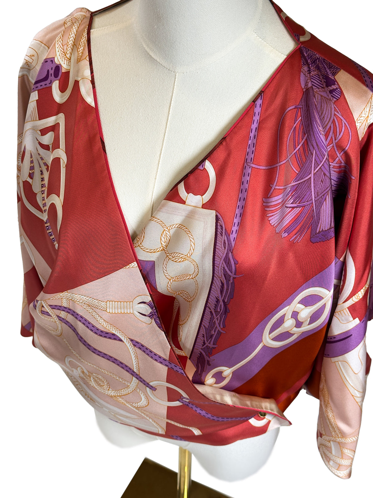Hermès Petit H Cliquetis Silk Tunic