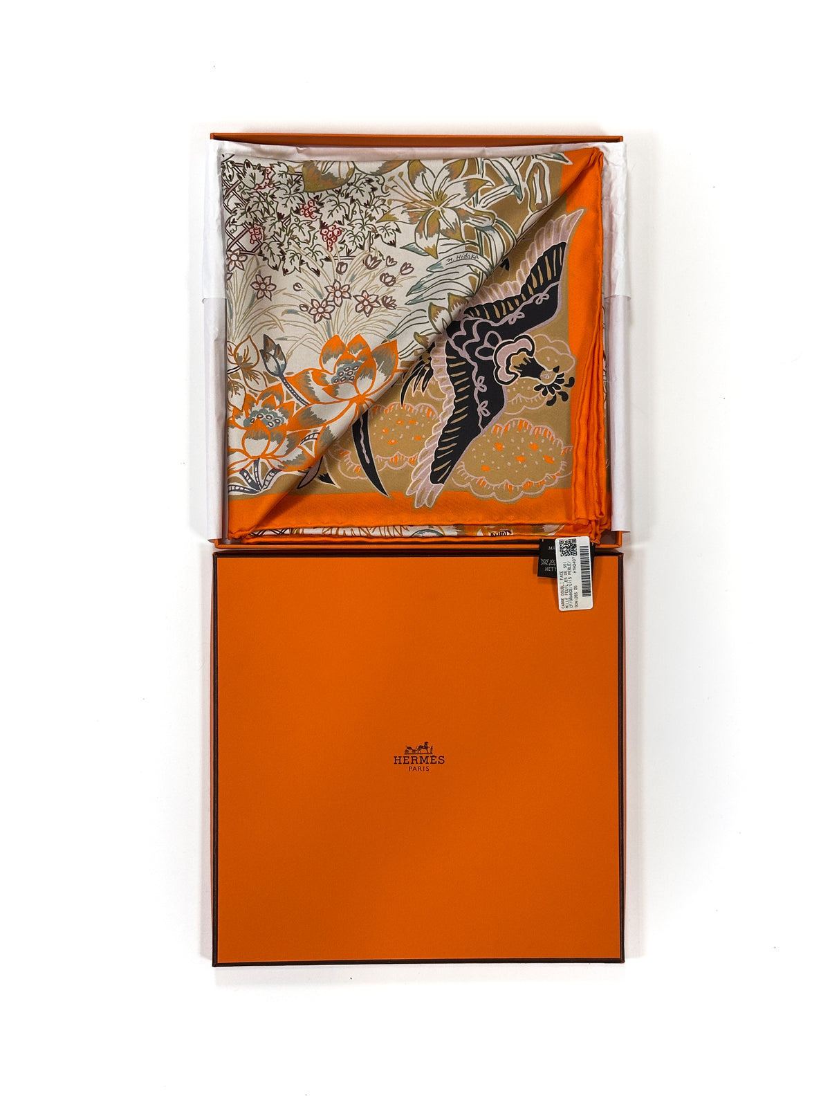 Hermès Mille Feuilles de Soie Double Face 90