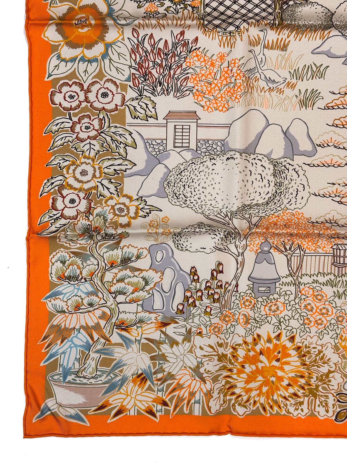 Hermès Mille Feuilles de Soie Double Face 90