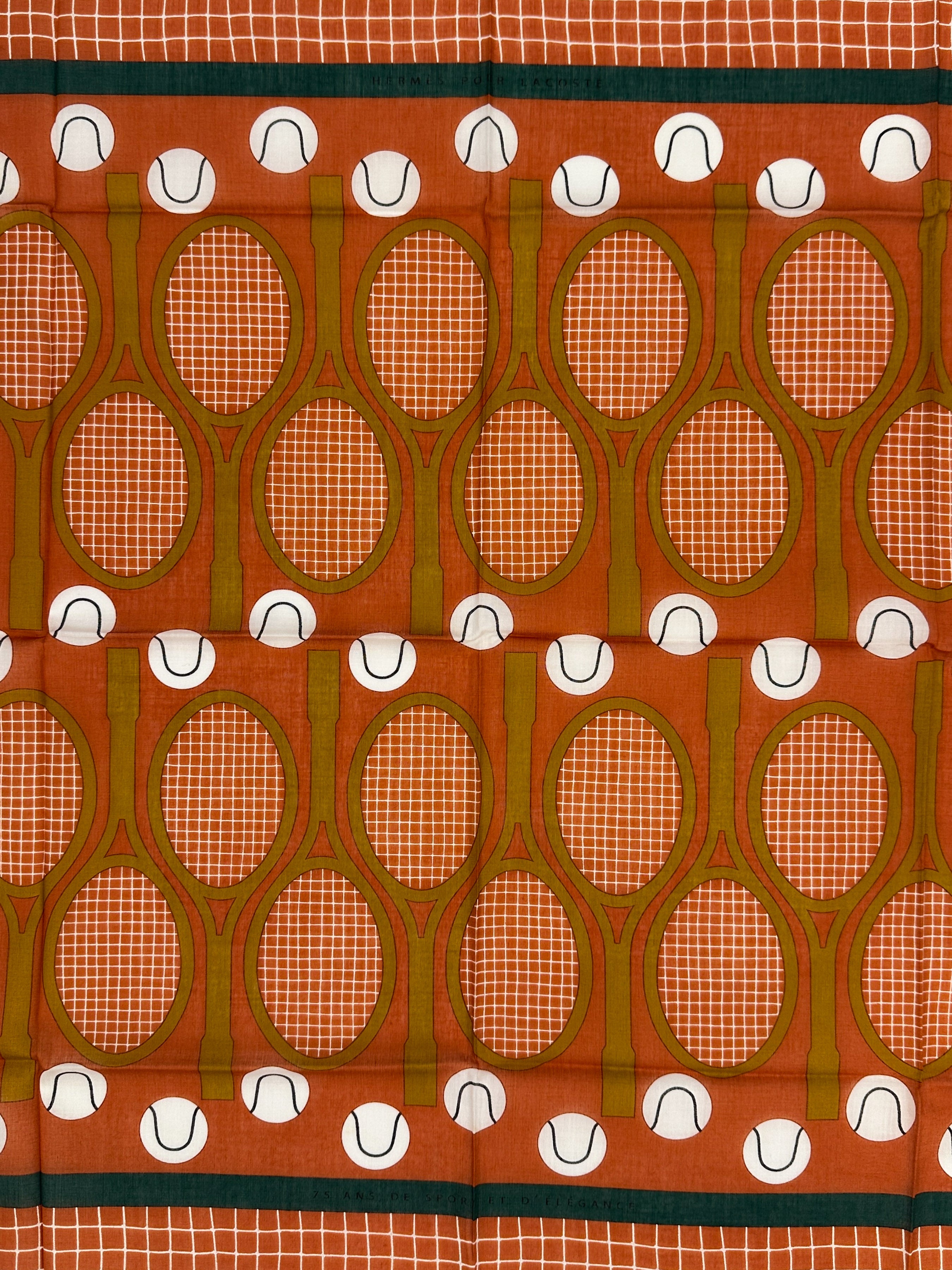 Hermès Special Edition Lacoste Tennis Charm Cotton 70