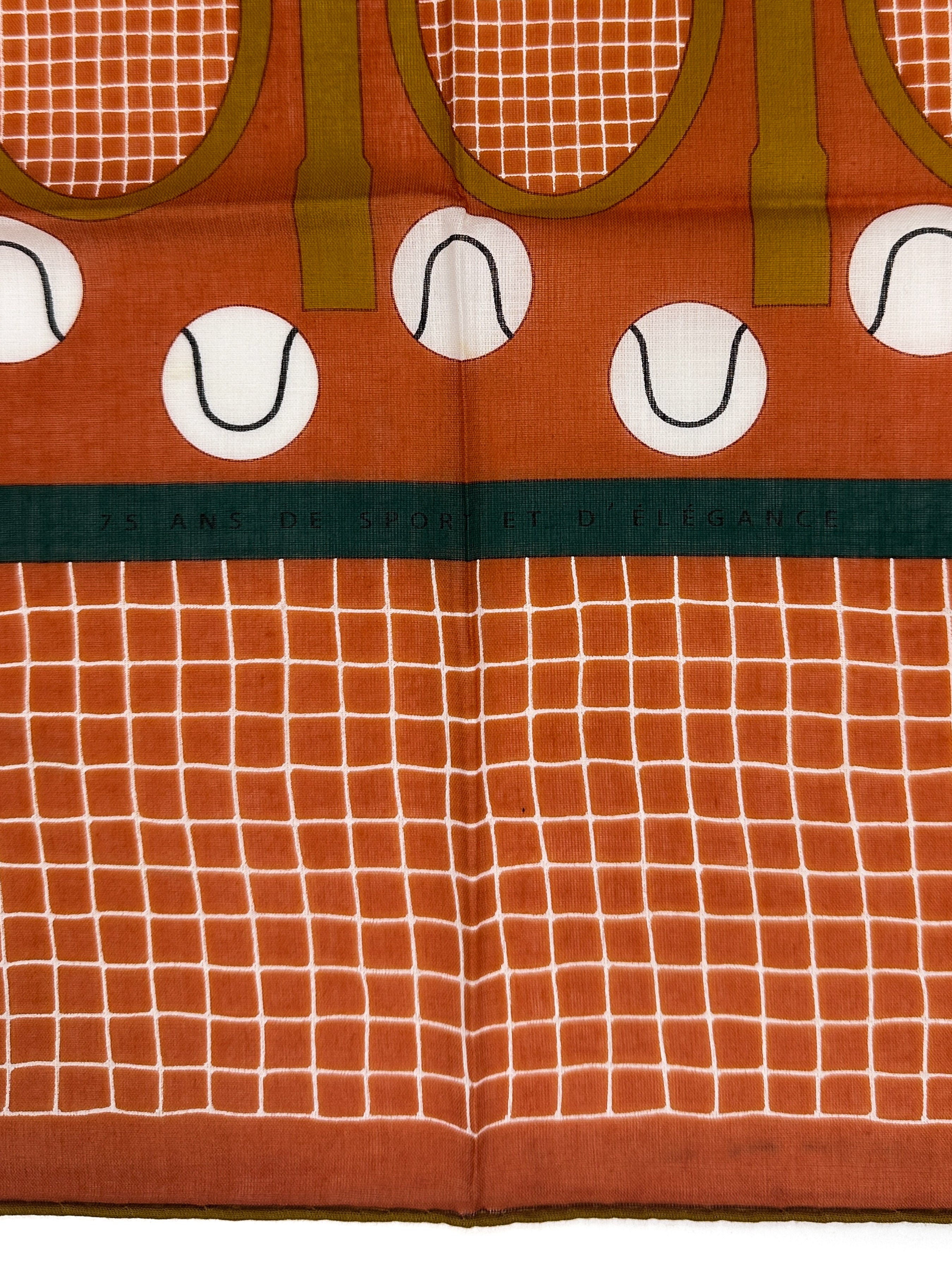 Hermès Special Edition Lacoste Tennis Charm Cotton 70
