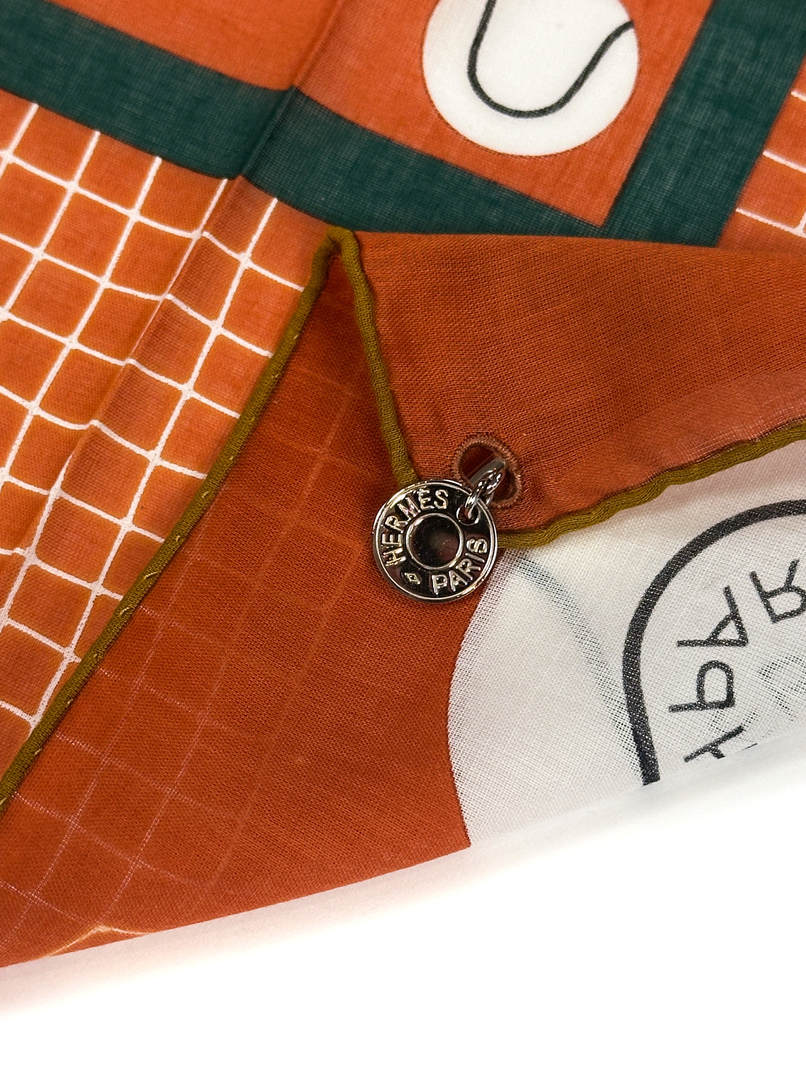 Hermès Special Edition Lacoste Tennis Charm Cotton 70