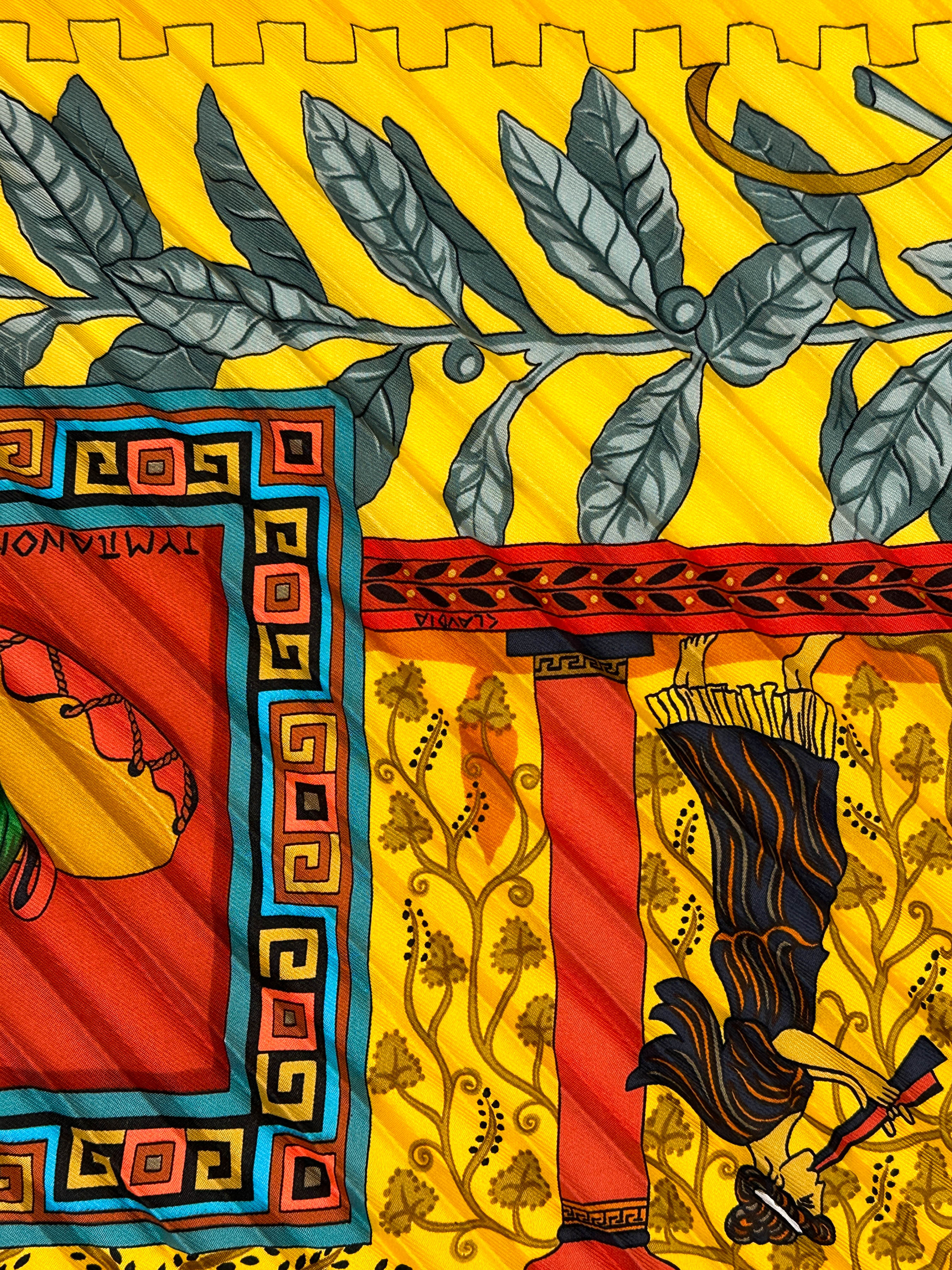 Hermès Musique des Dieux Wide Plissé 90