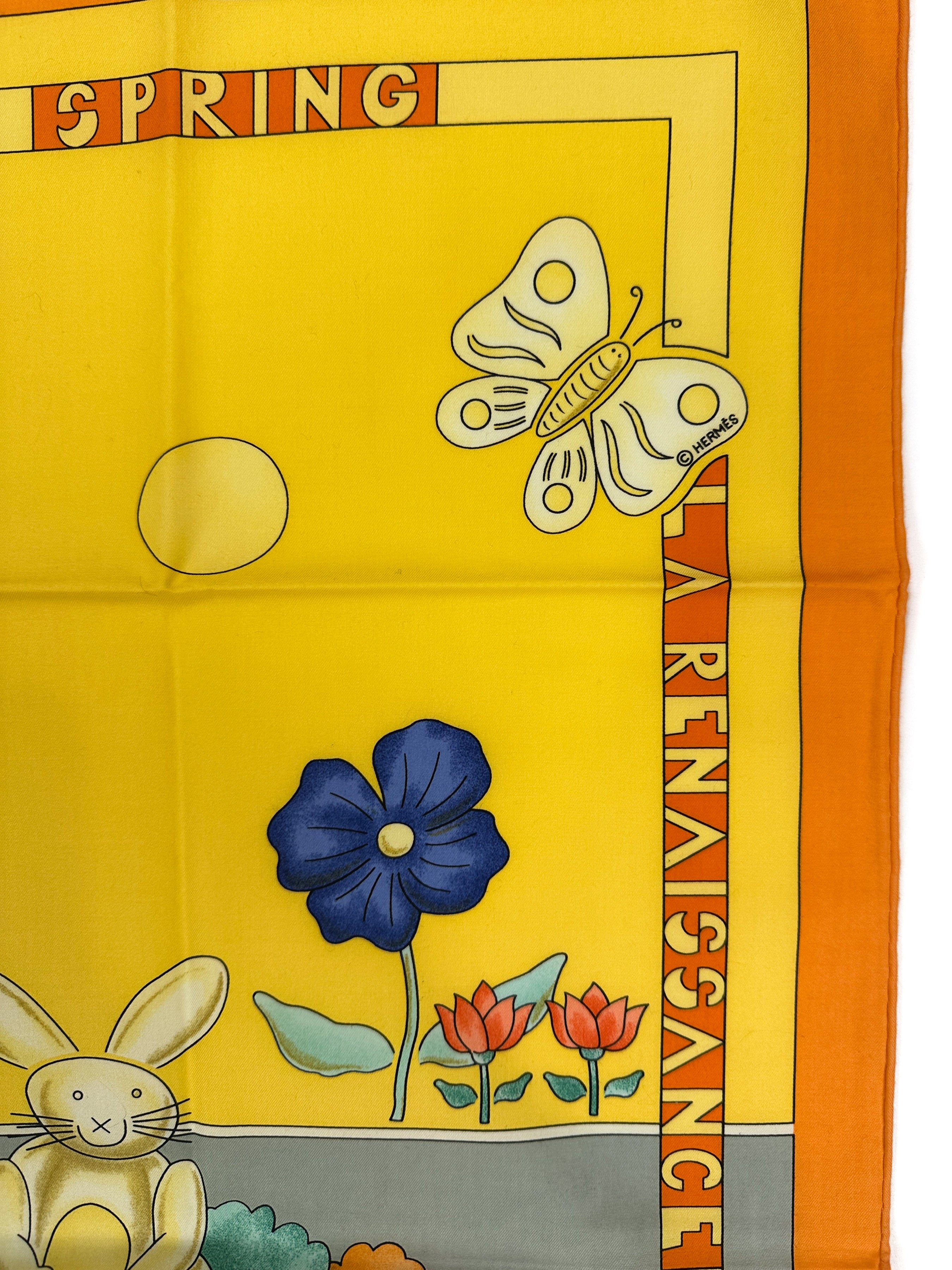 Hermès Les Printemps Cotton 70