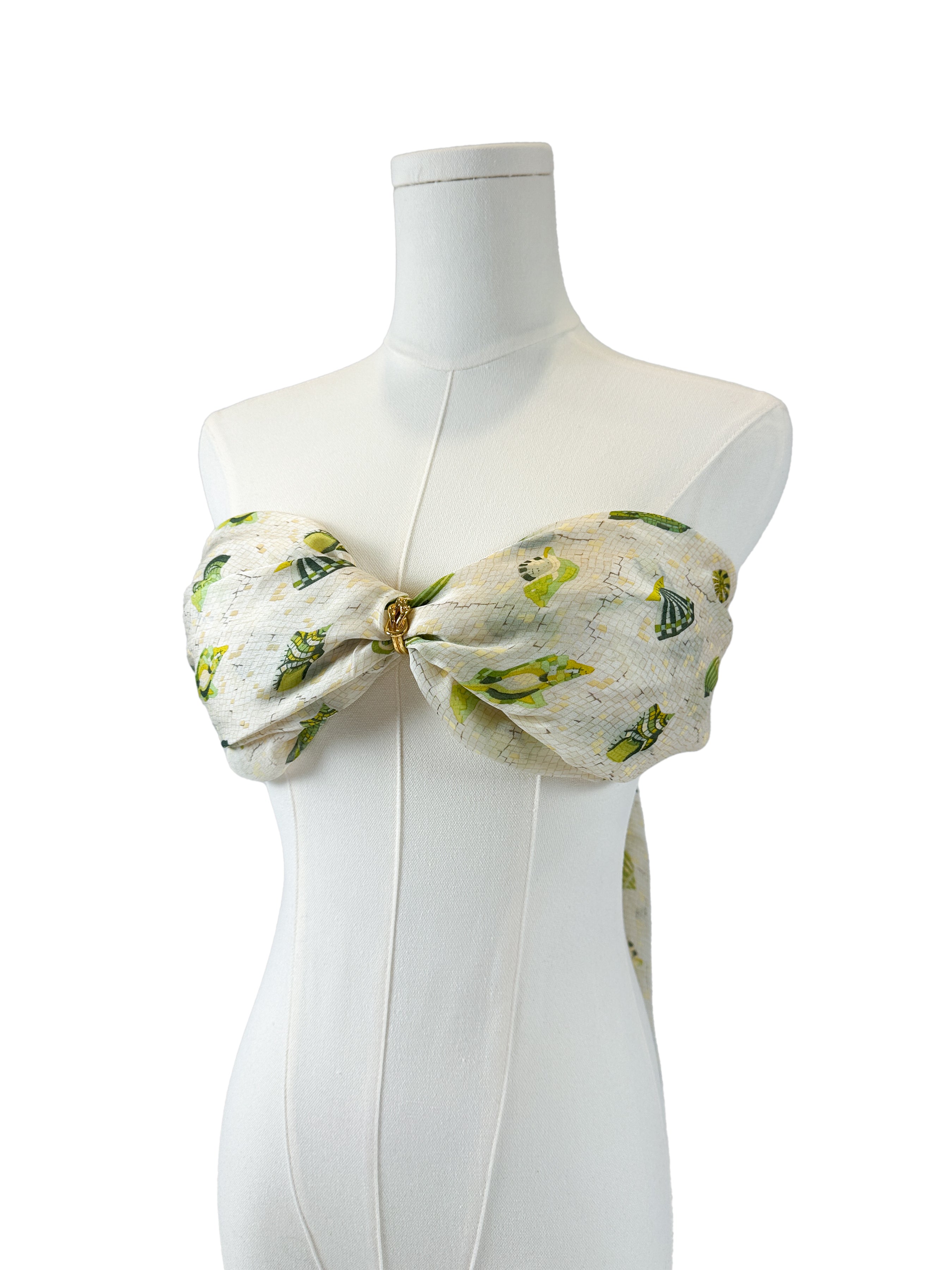 Hermès Coquillages en Mosaïque Shawl & Cummerbund Set