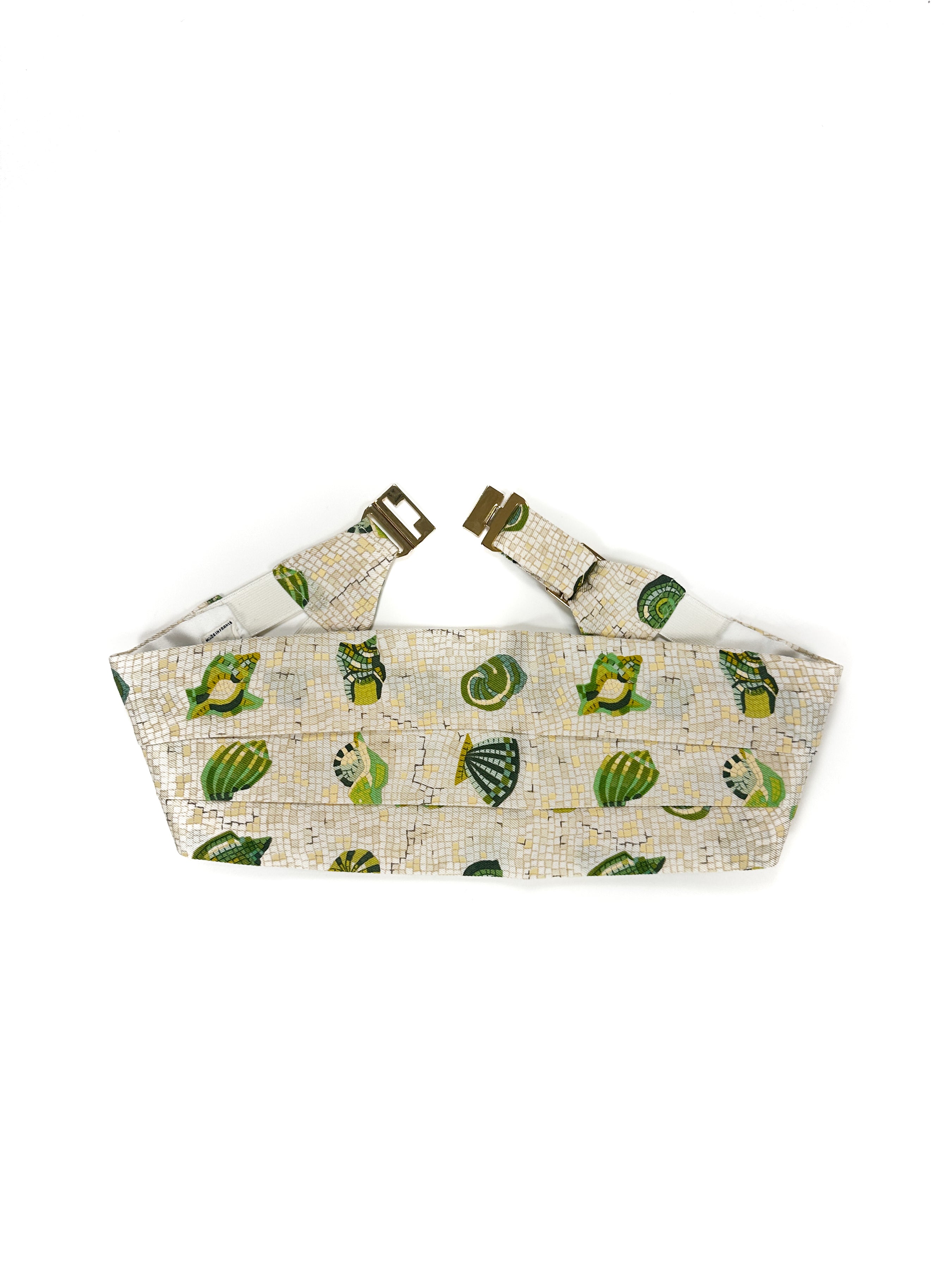 Hermès Coquillages en Mosaïque Shawl & Cummerbund Set