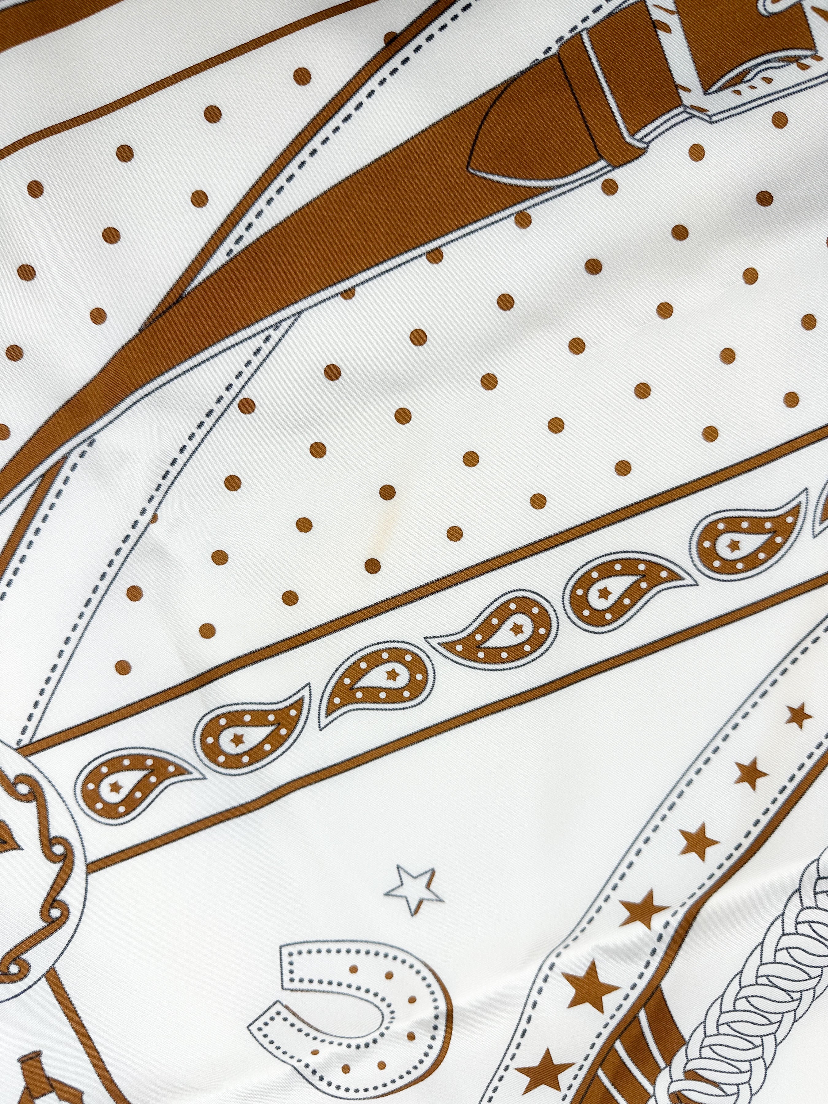 Hermès La Promenade du Matin Bandana Double Face Silk 140