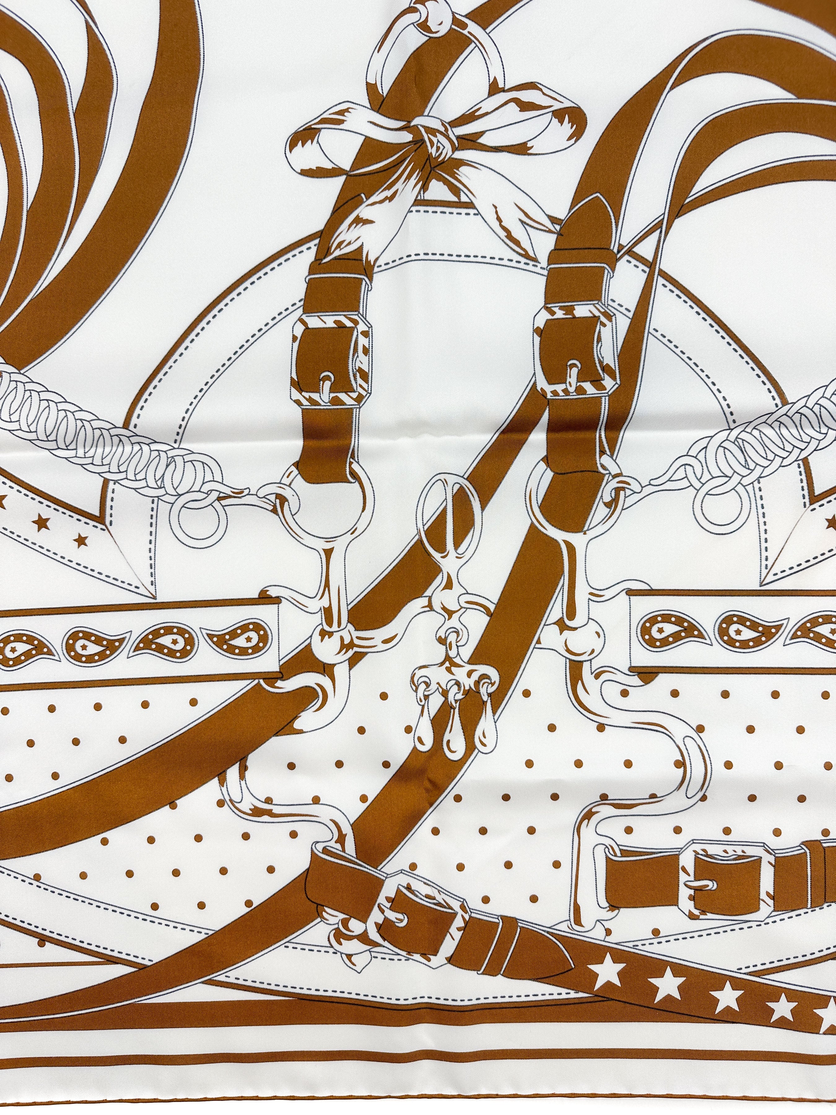 Hermès La Promenade du Matin Bandana Double Face Silk 140