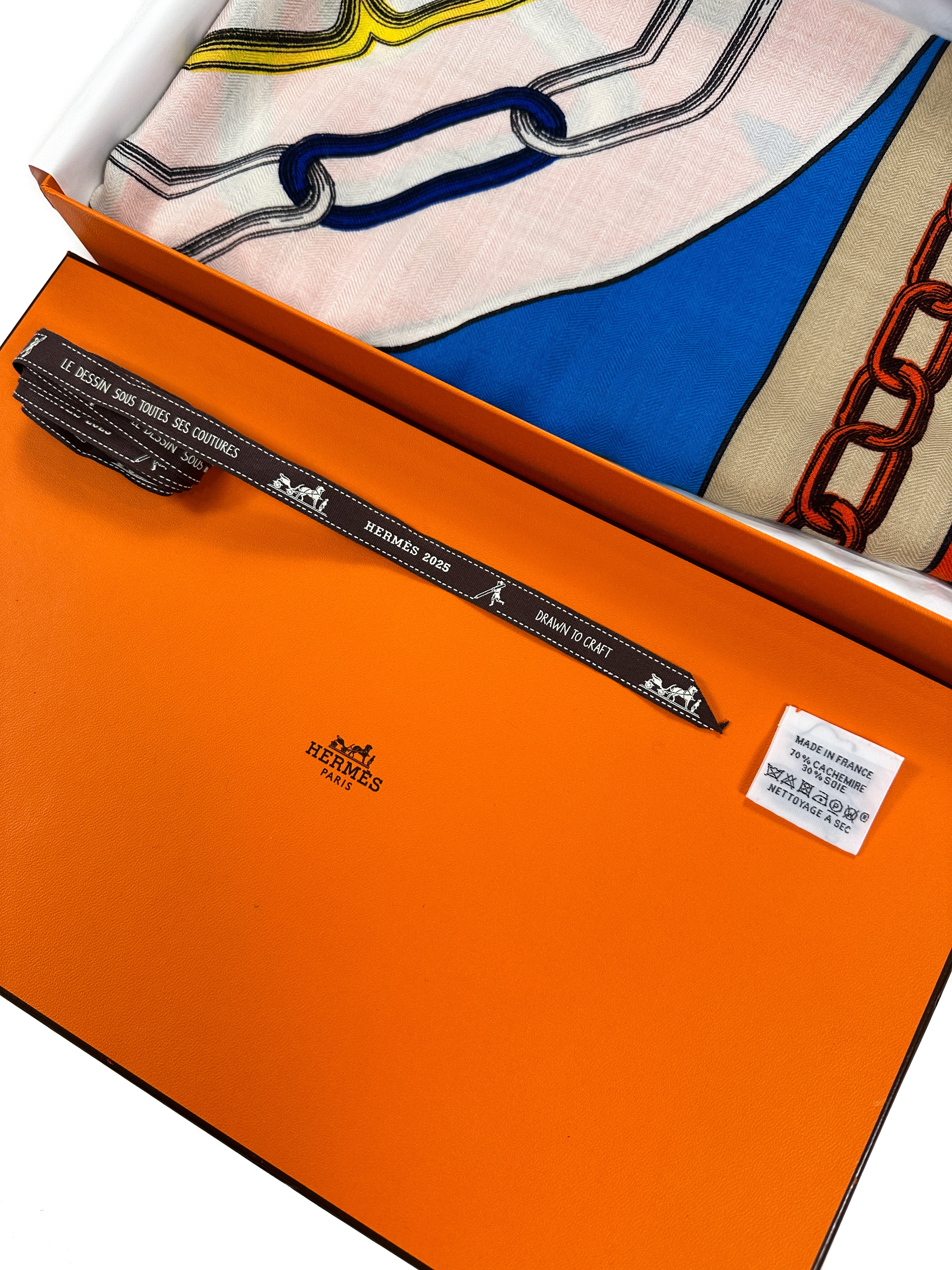 Hermès Effet Kaleidoscope Cashmere Silk 140