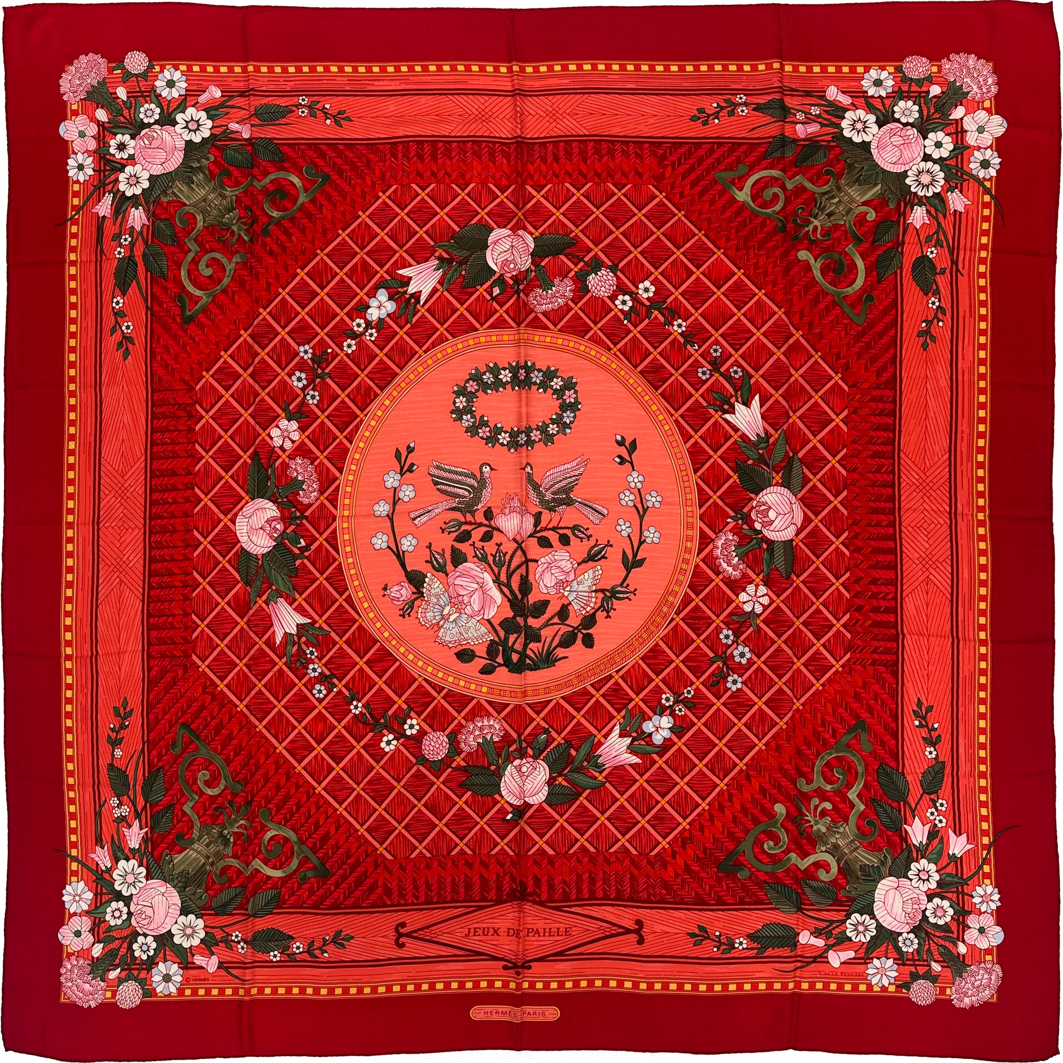 Hermès Jeux de Paille Cashmere Silk 140