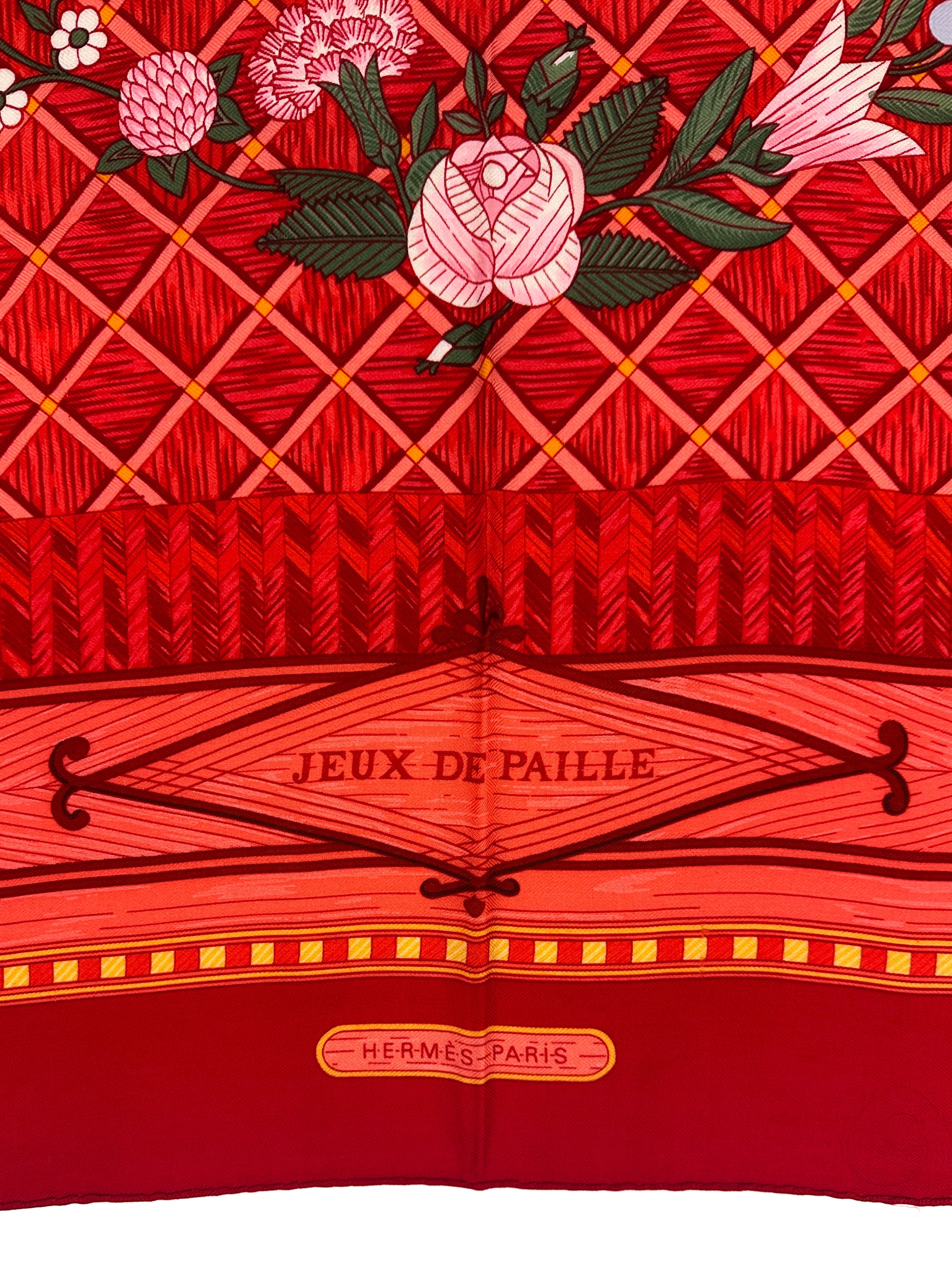 Hermès Jeux de Paille Cashmere Silk 140