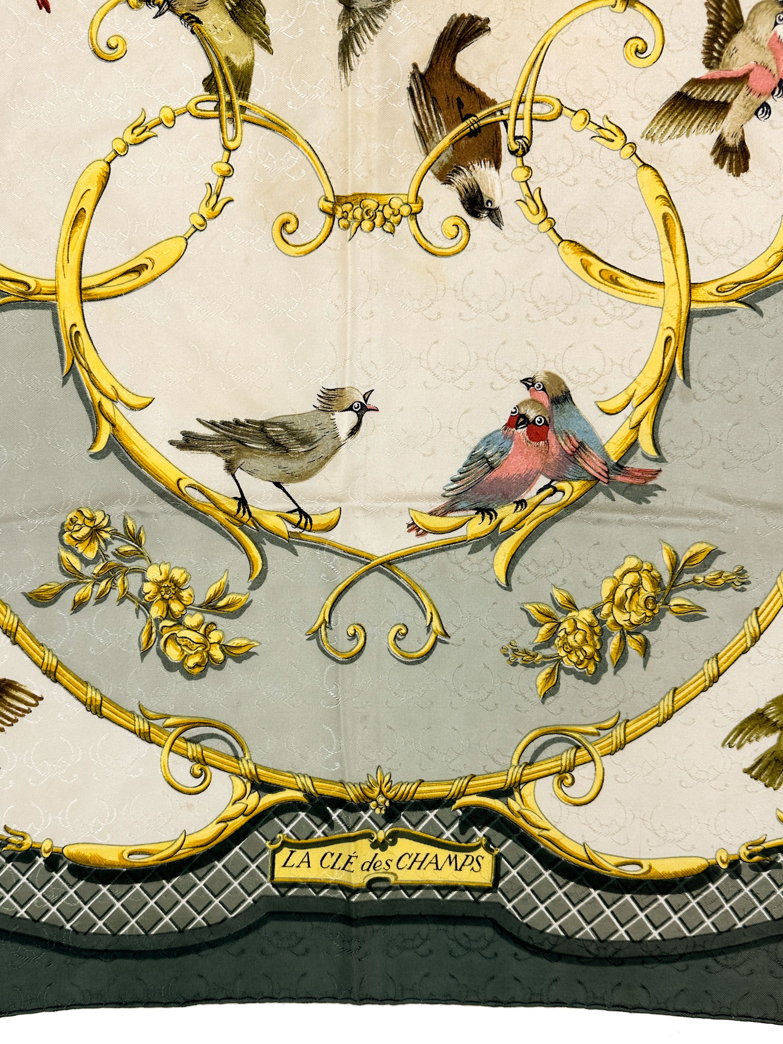 Hermès La Cle des Champs Jacquard 90