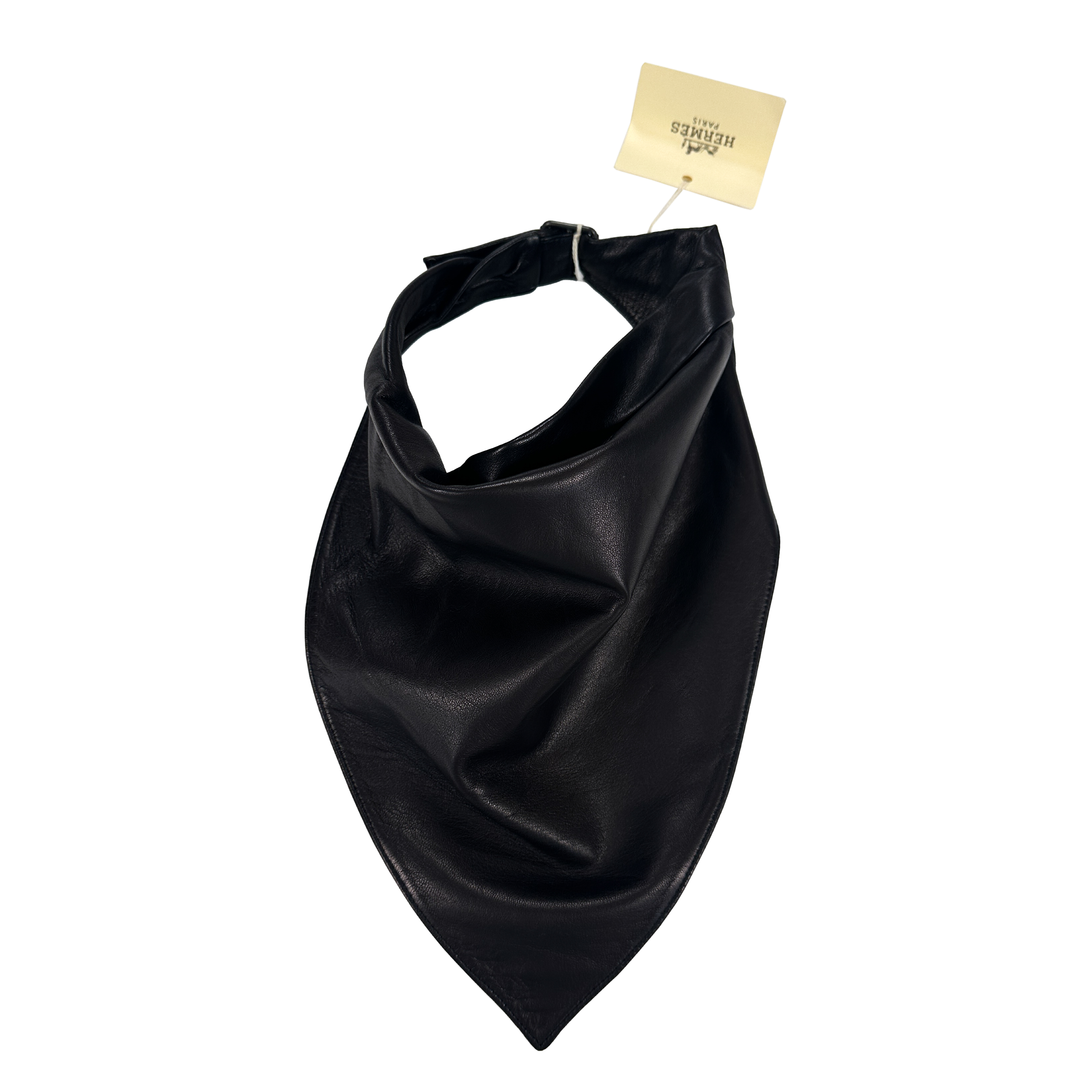 Hermès Col Fichu Leather Triangle