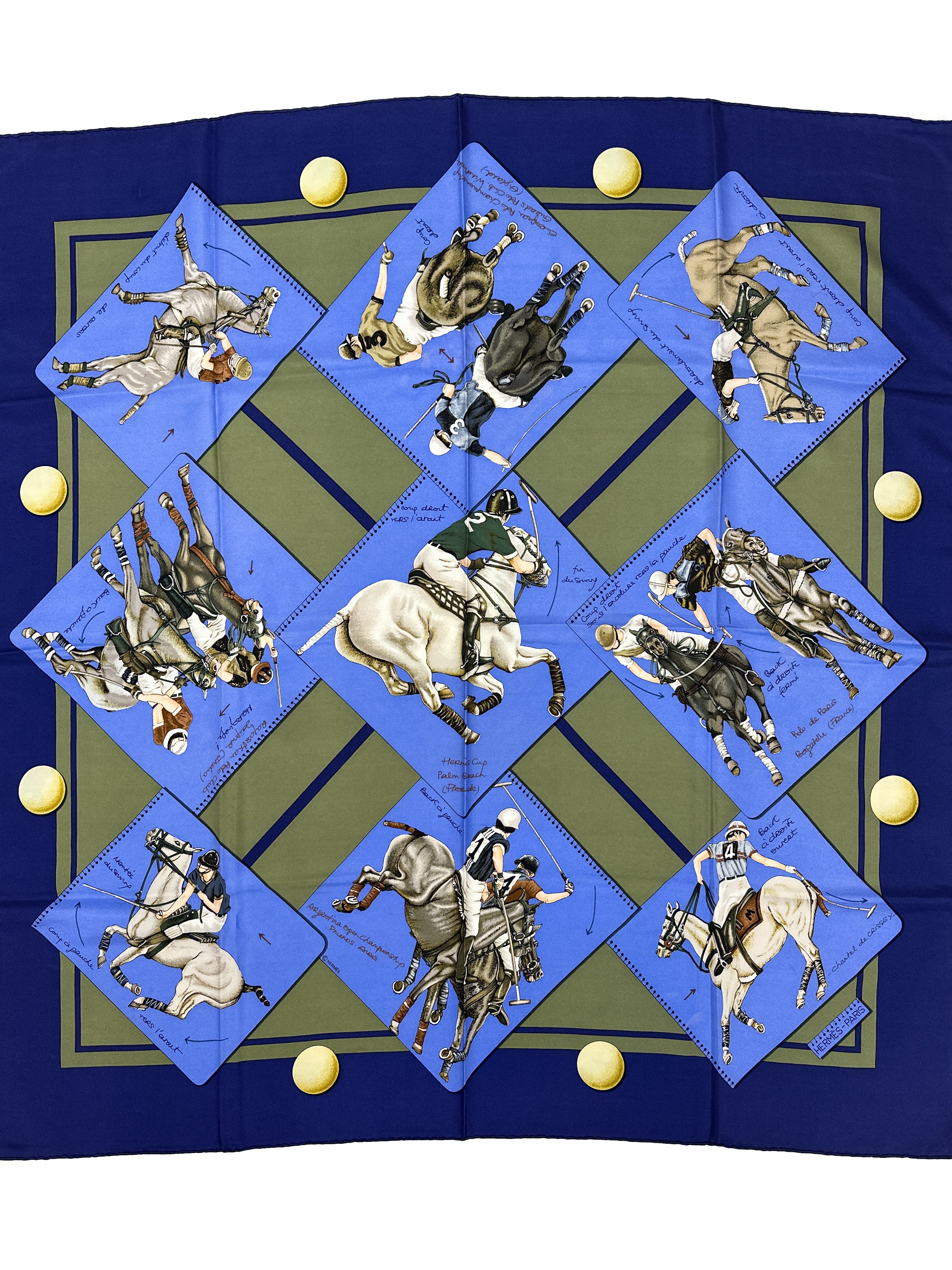 Hermès Le Monde du Polo 90