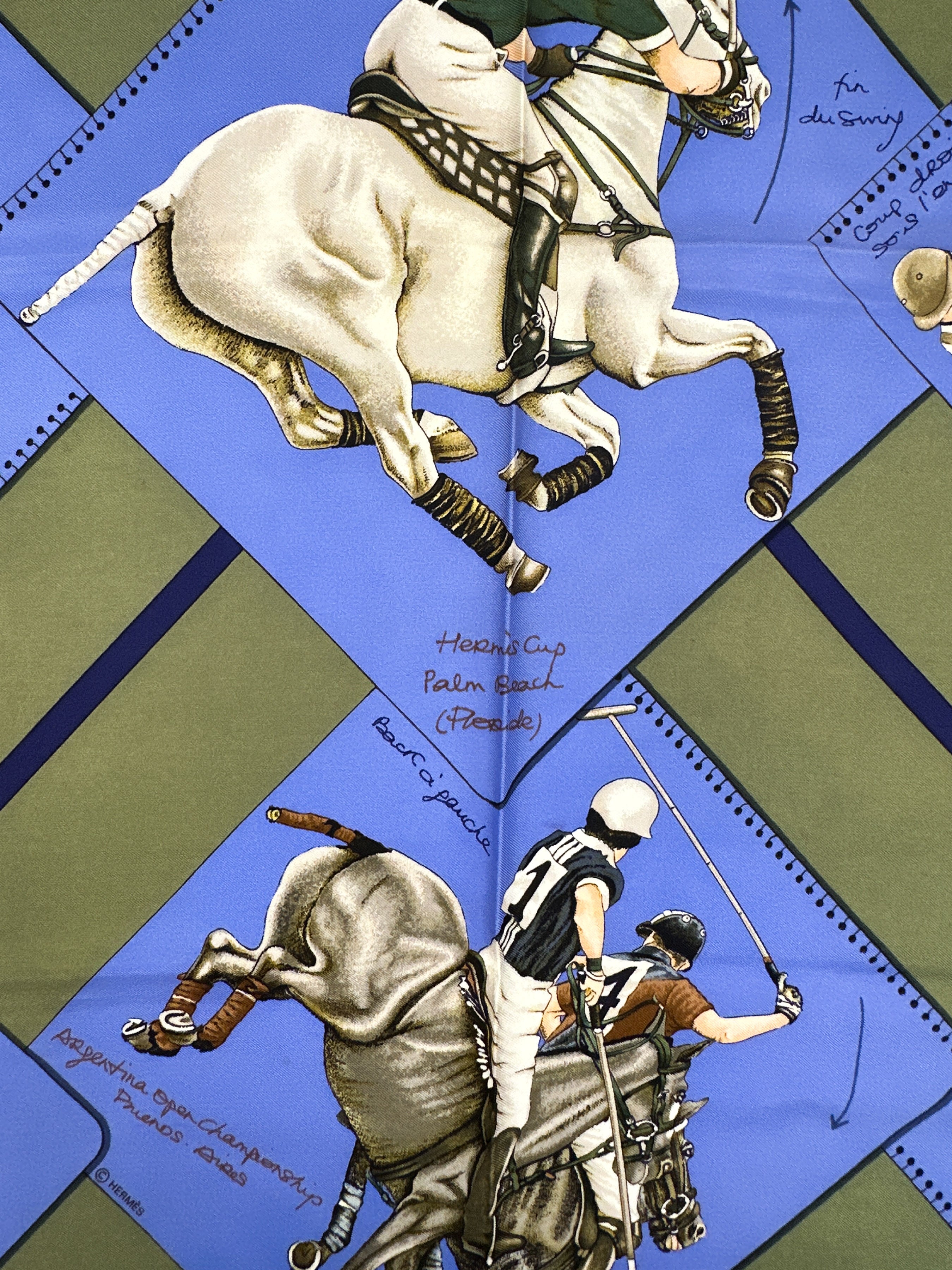Hermès Le Monde du Polo 90