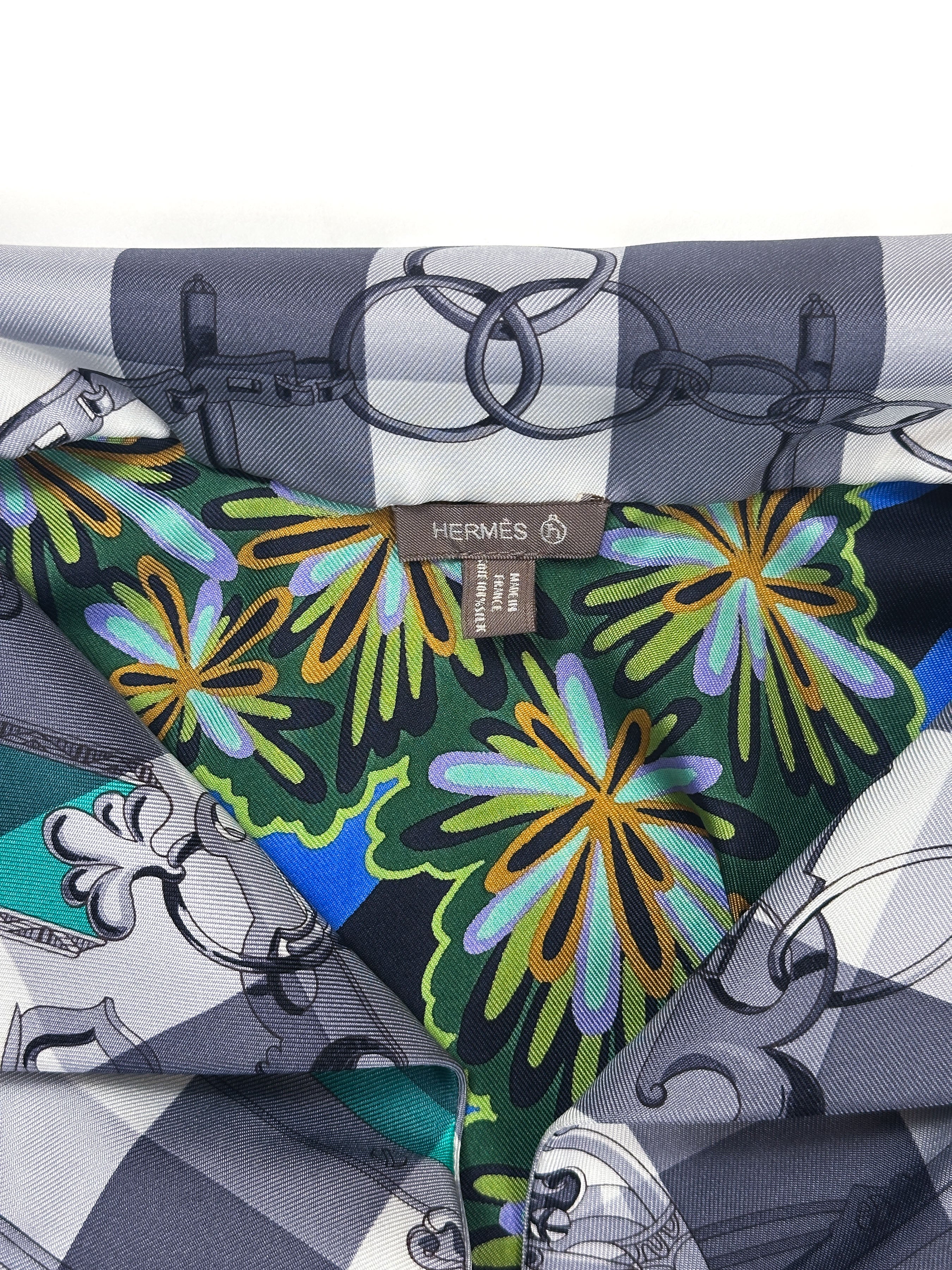 Hermès Petit H The Three Graces & Mors et Gourmettes Vichy Silk Tunic
