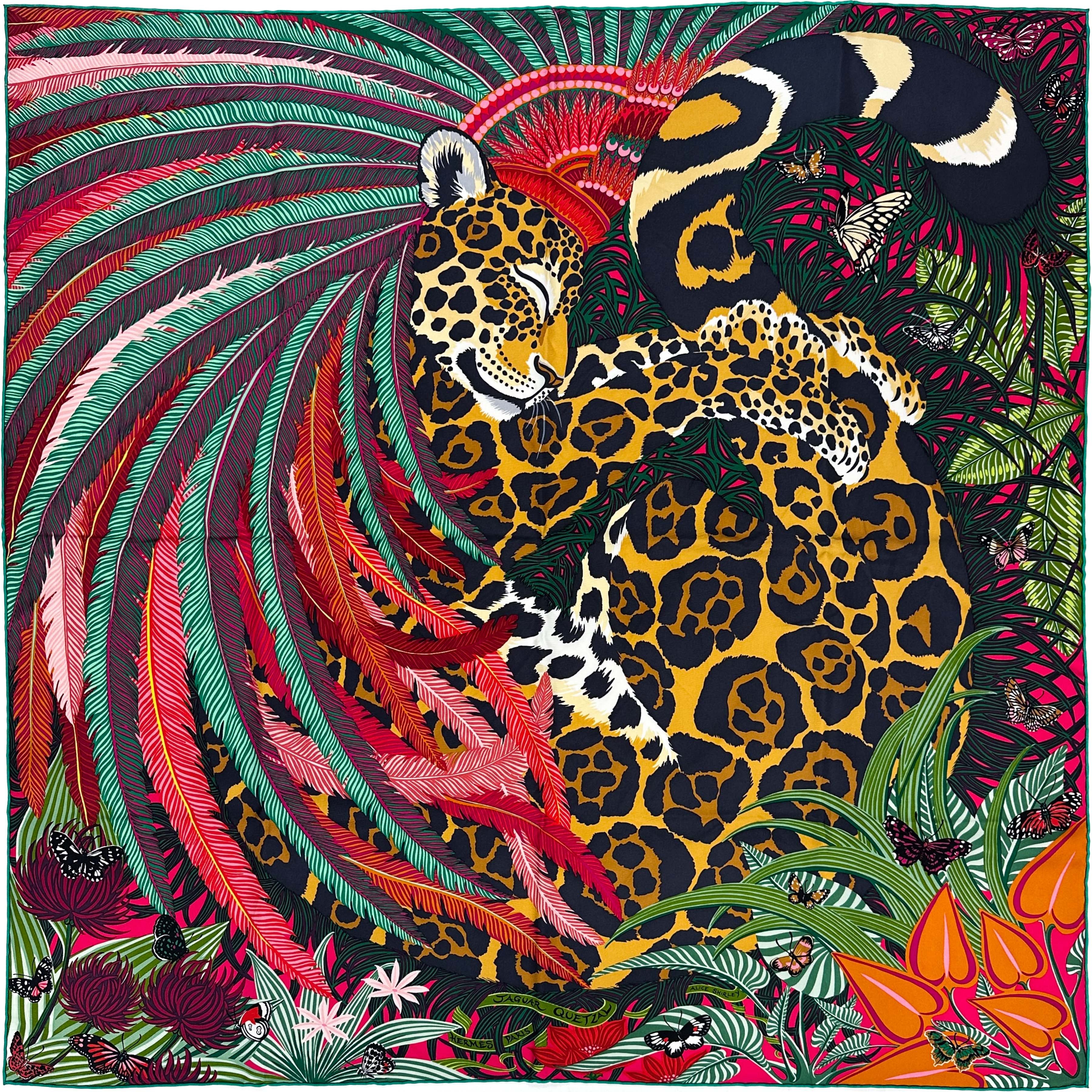 Hermès Jaguar Quetzal 90