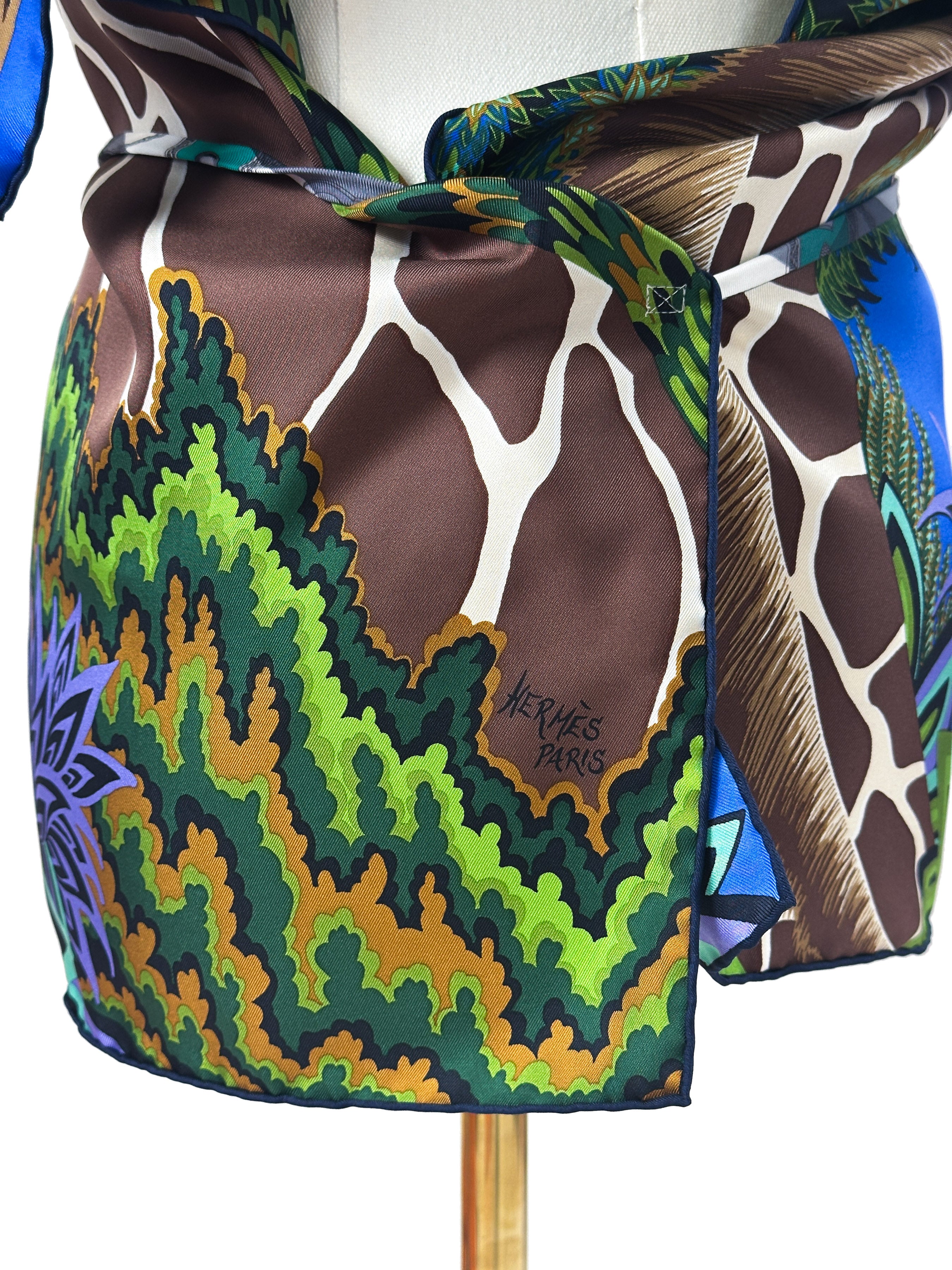 Hermès Petit H The Three Graces & Mors et Gourmettes Vichy Silk Tunic