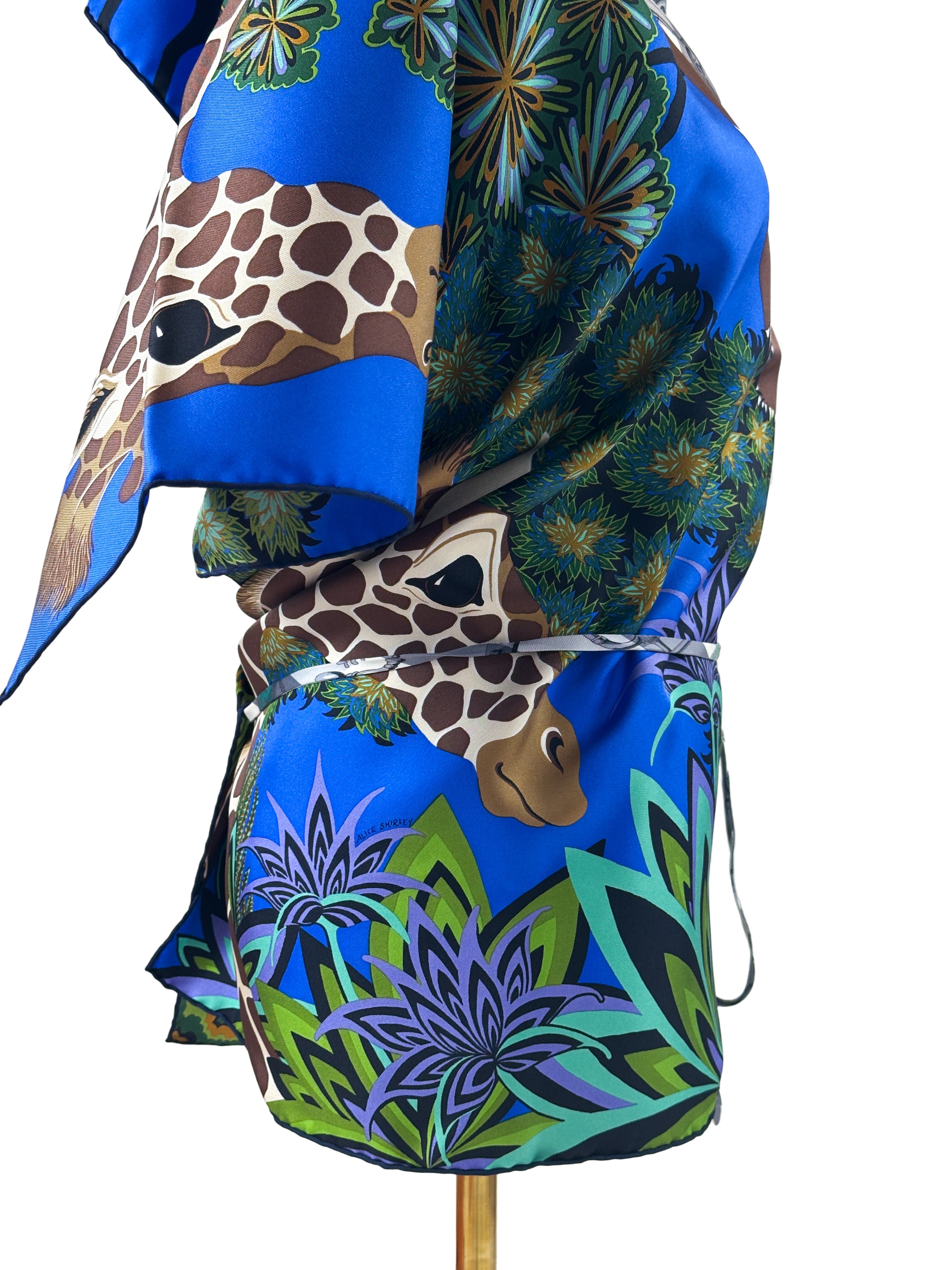 Hermès Petit H The Three Graces & Mors et Gourmettes Vichy Silk Tunic