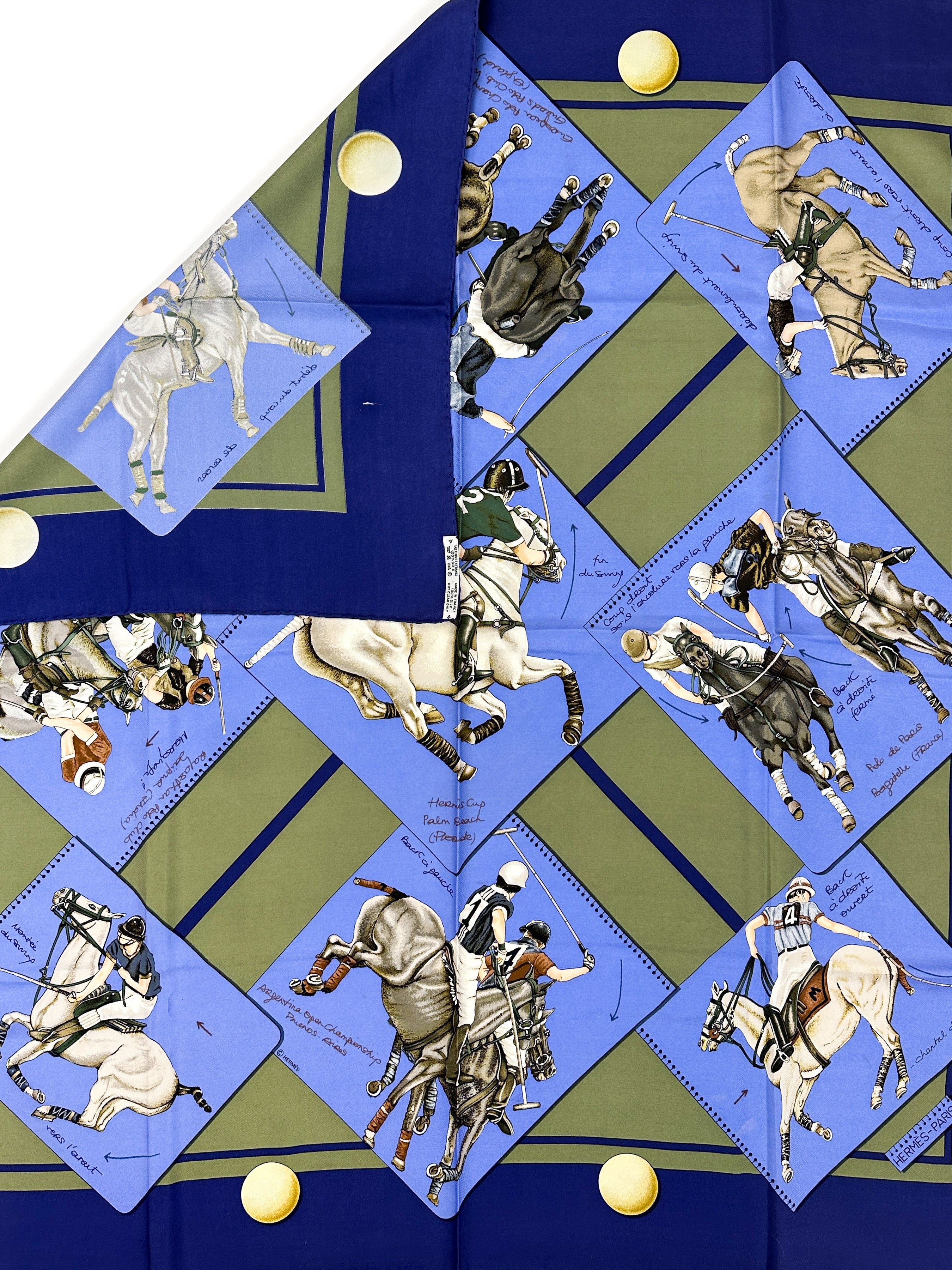 Hermès Le Monde du Polo 90