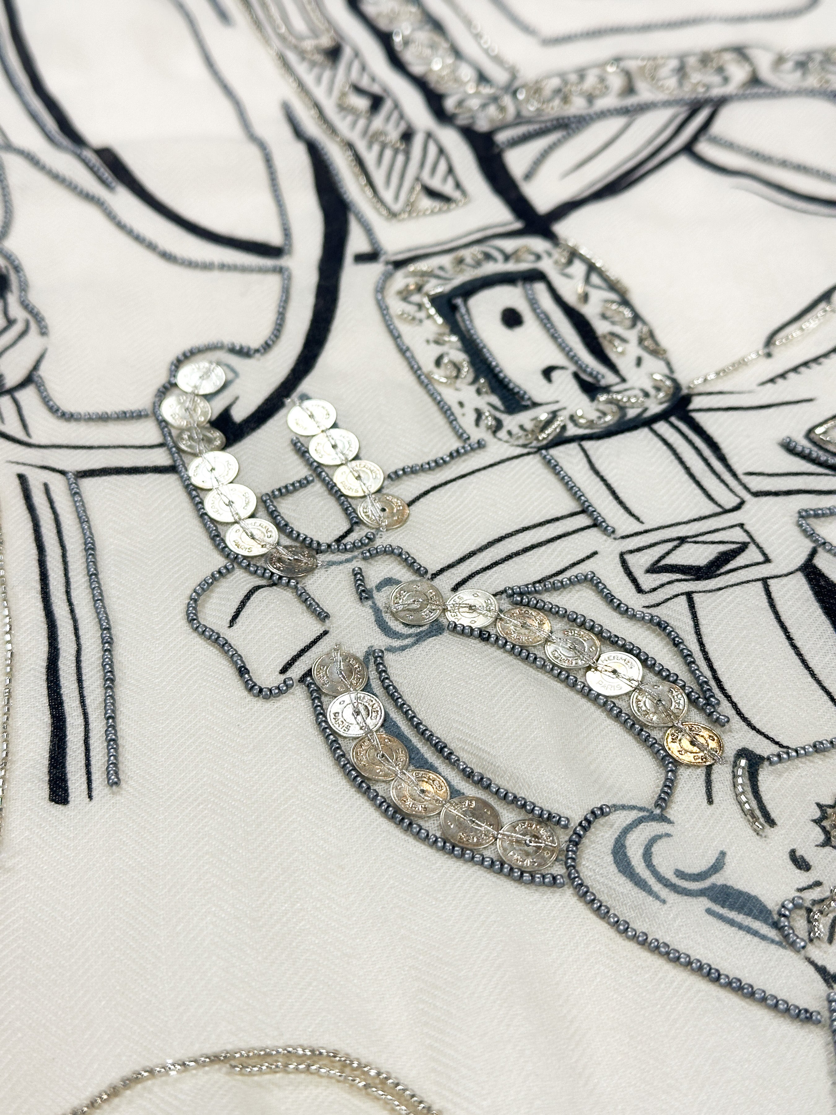 Hermès Exceptional Brides de Gala Brides Précieuses Cashmere Silk 140