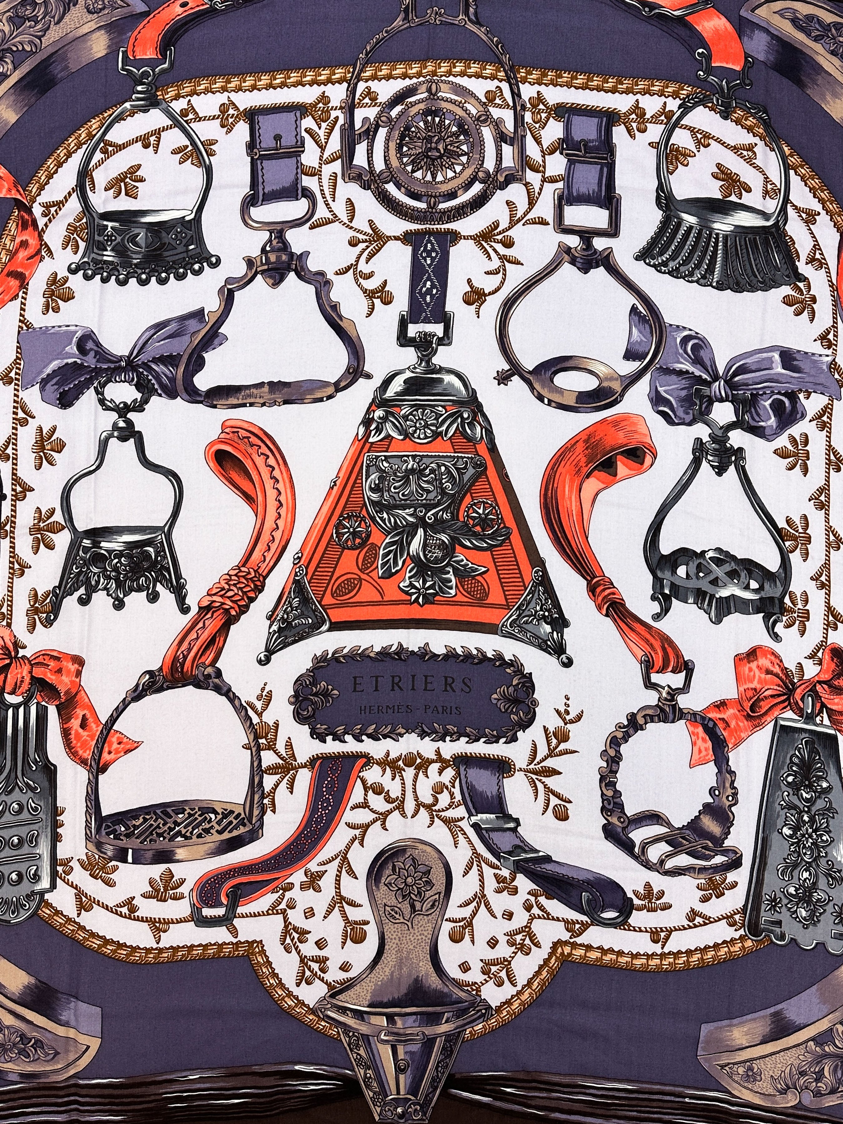 Hermès Etriers Cashmere Silk 140