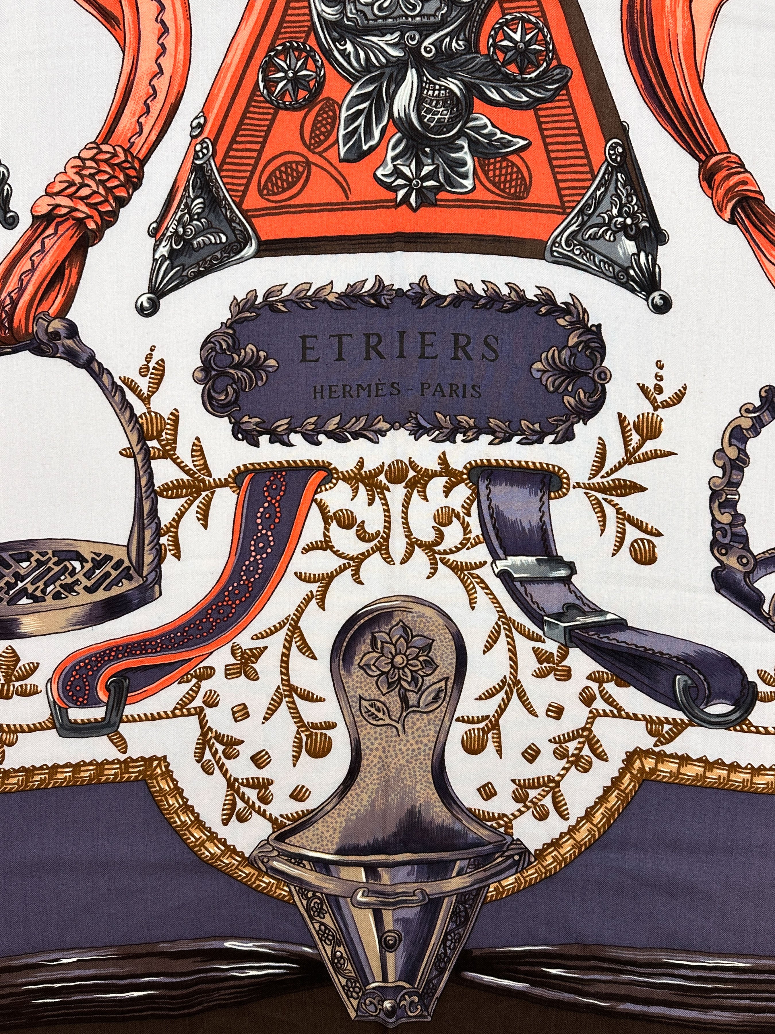 Hermès Etriers Cashmere Silk 140