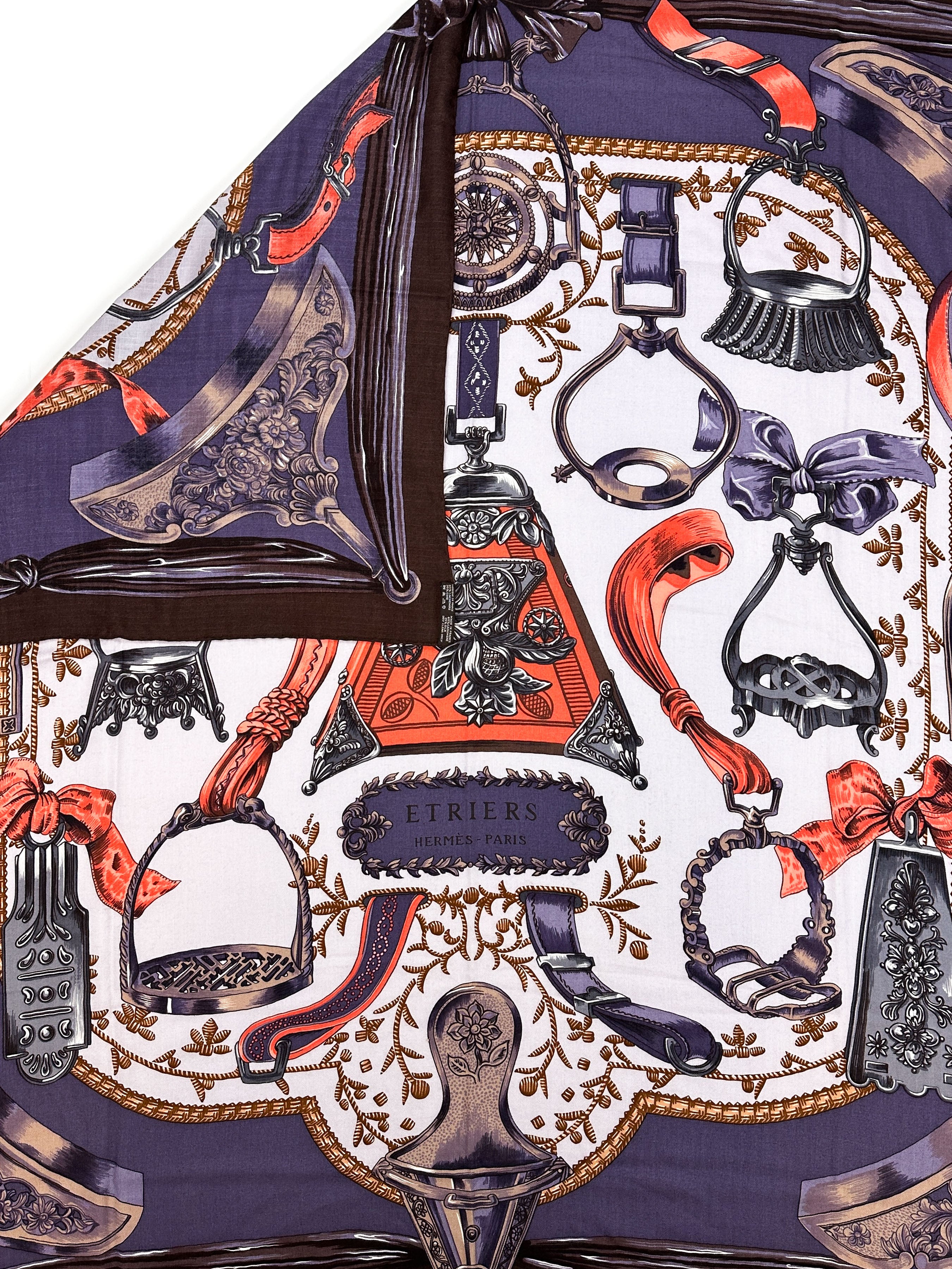 Hermès Etriers Cashmere Silk 140