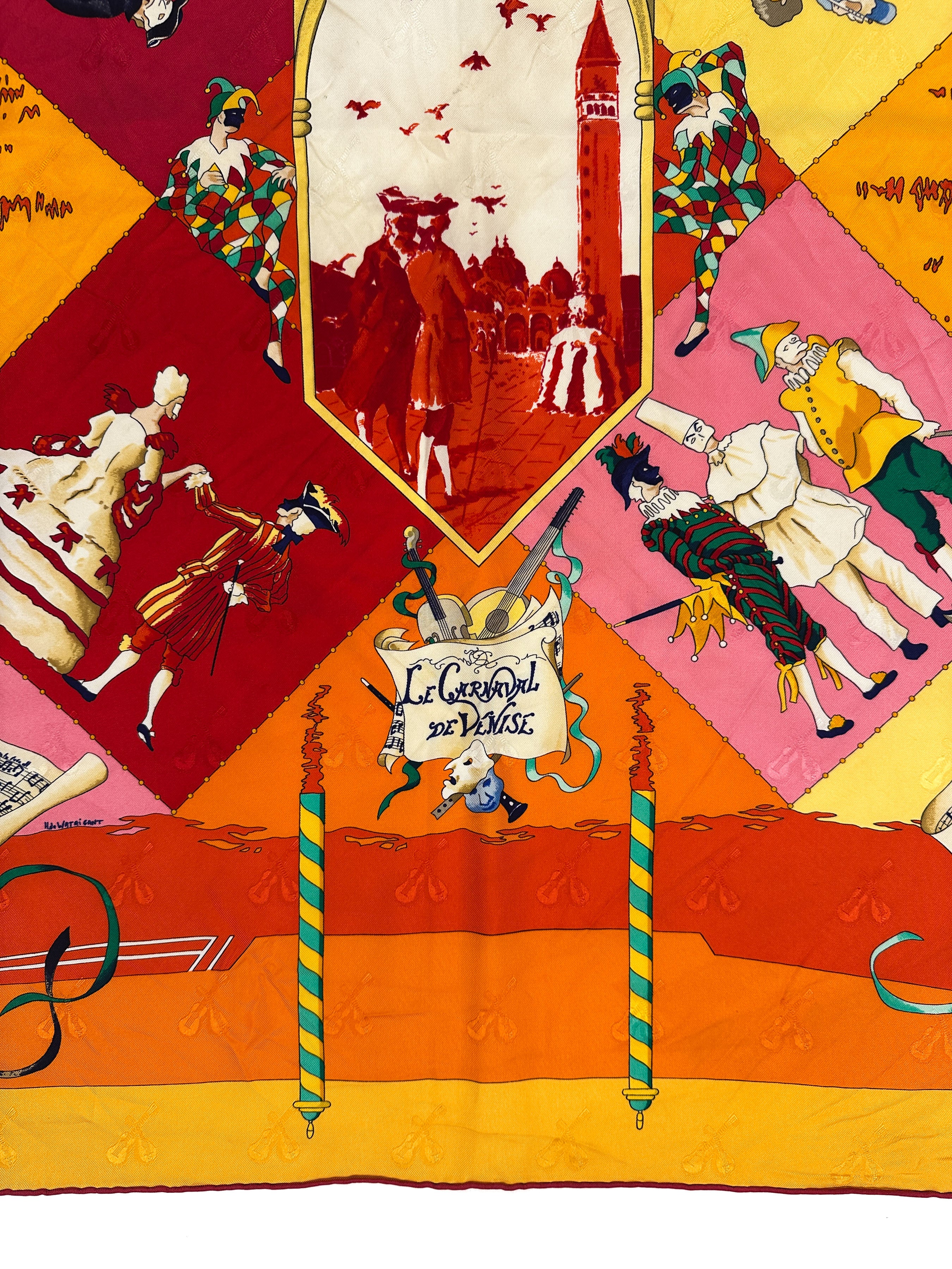 Hermès Le Carnival de Venise First Edition Jacquard 90