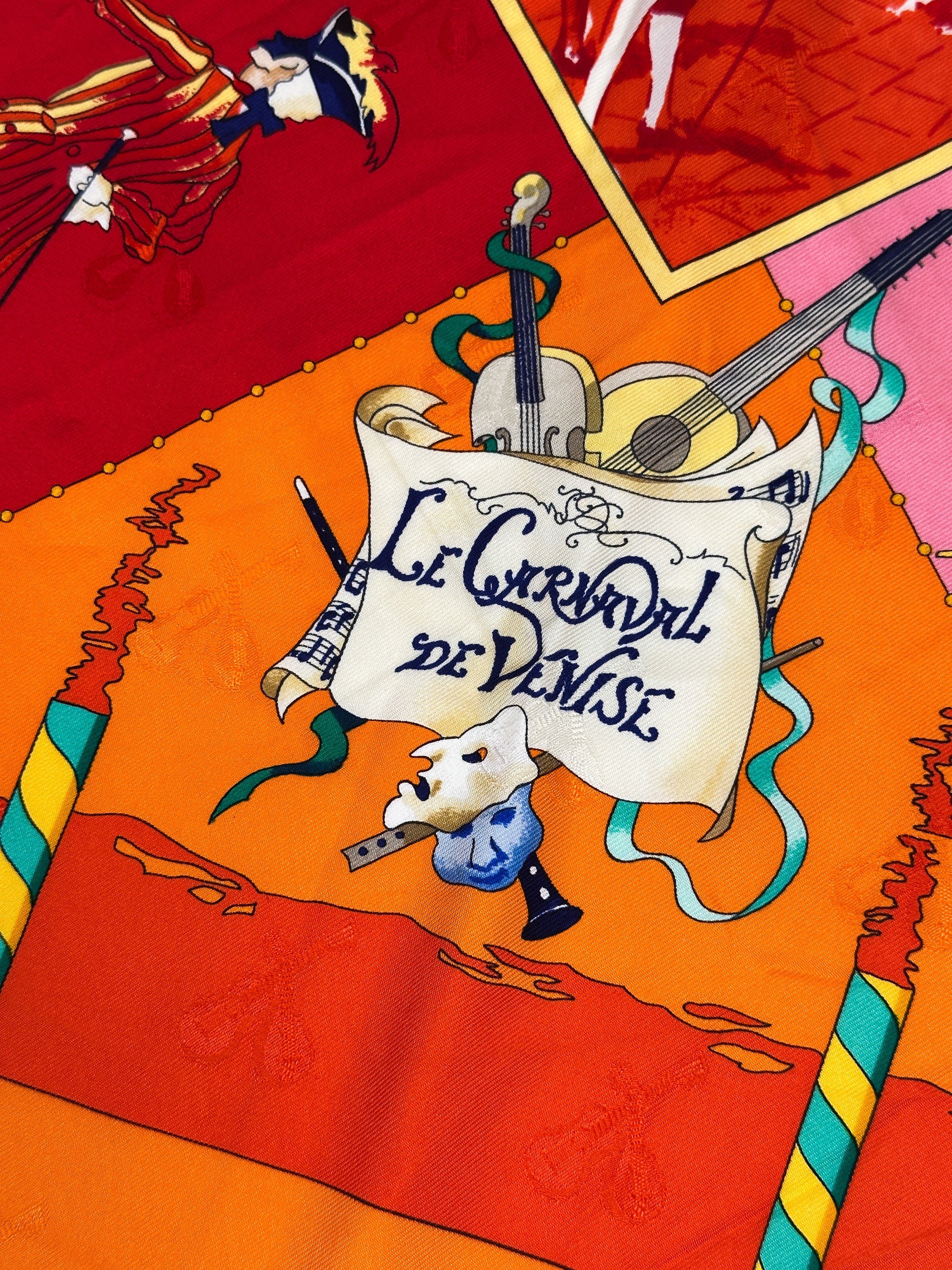 Hermès Le Carnival de Venise First Edition Jacquard 90