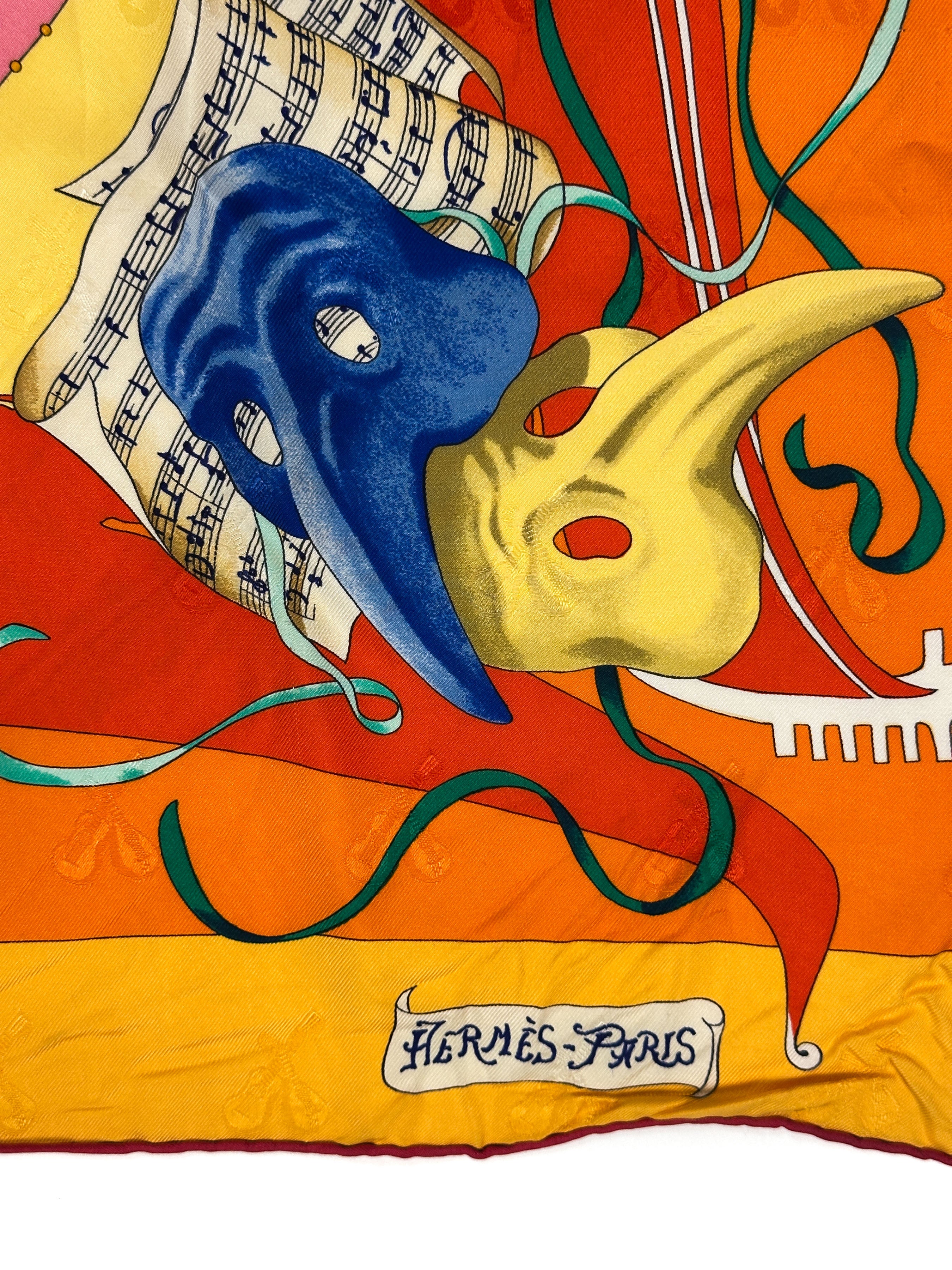 Hermès Le Carnival de Venise First Edition Jacquard 90